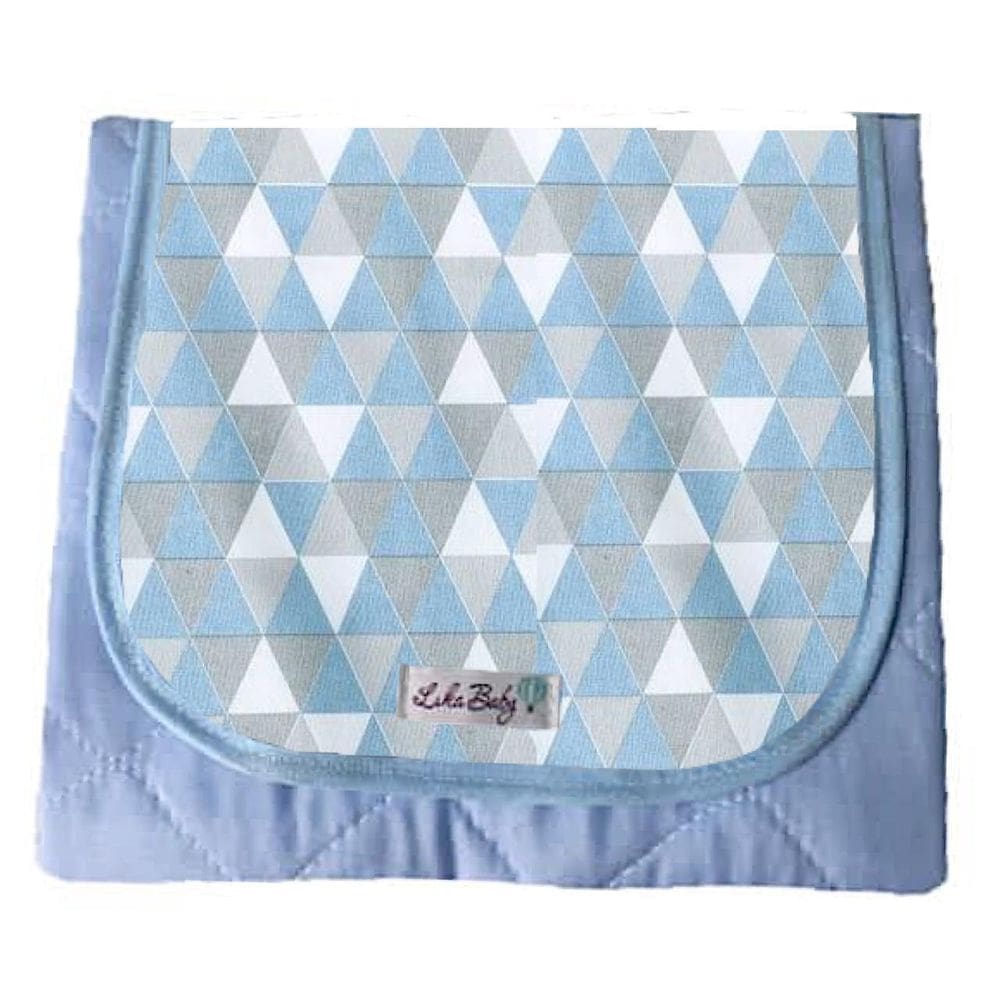 Trocador Portátil De Bolsa Baby Dobrável - Bandeira Azul