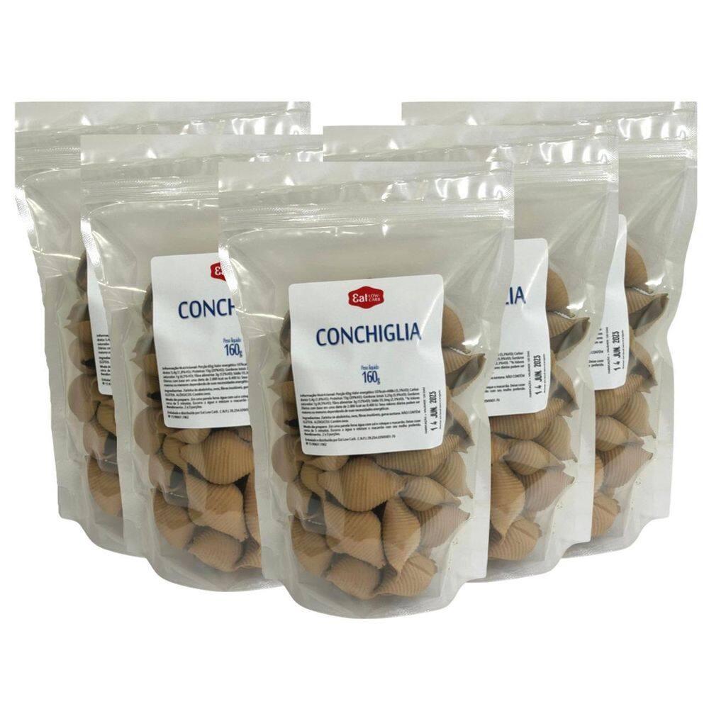 Kit Conchiglia Eat Low Carb 5 Unidades De 160G
