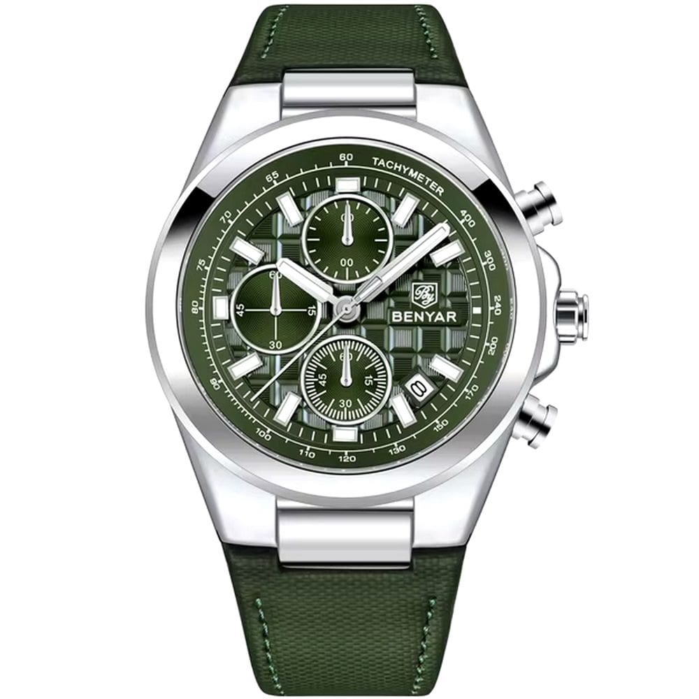 Relógio de Quartzo Masculino Design Esportivo com Cronógrafo Impermeavel  3atm