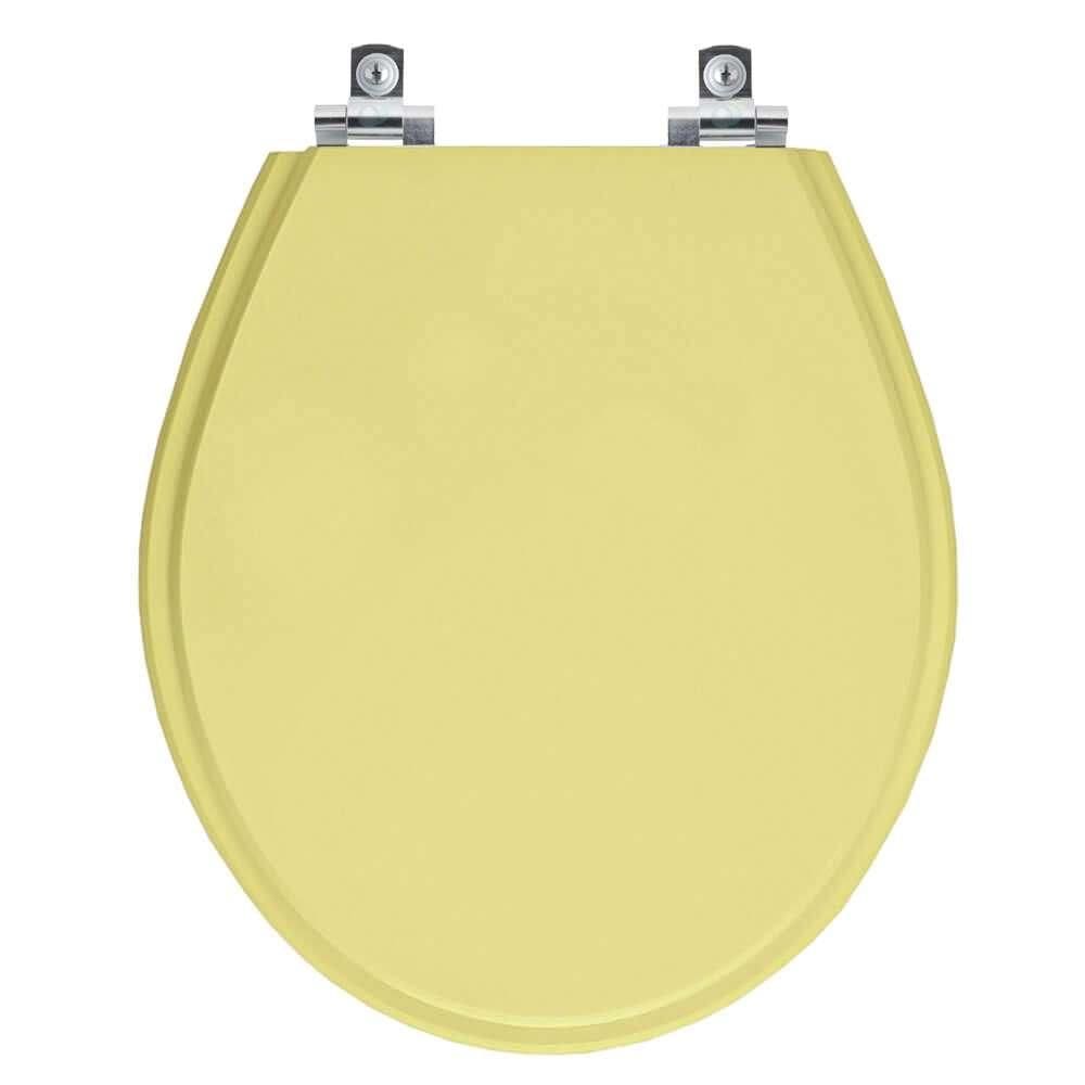 Assento Sanitário Soft Close Ravena Bege Saara para vaso Deca