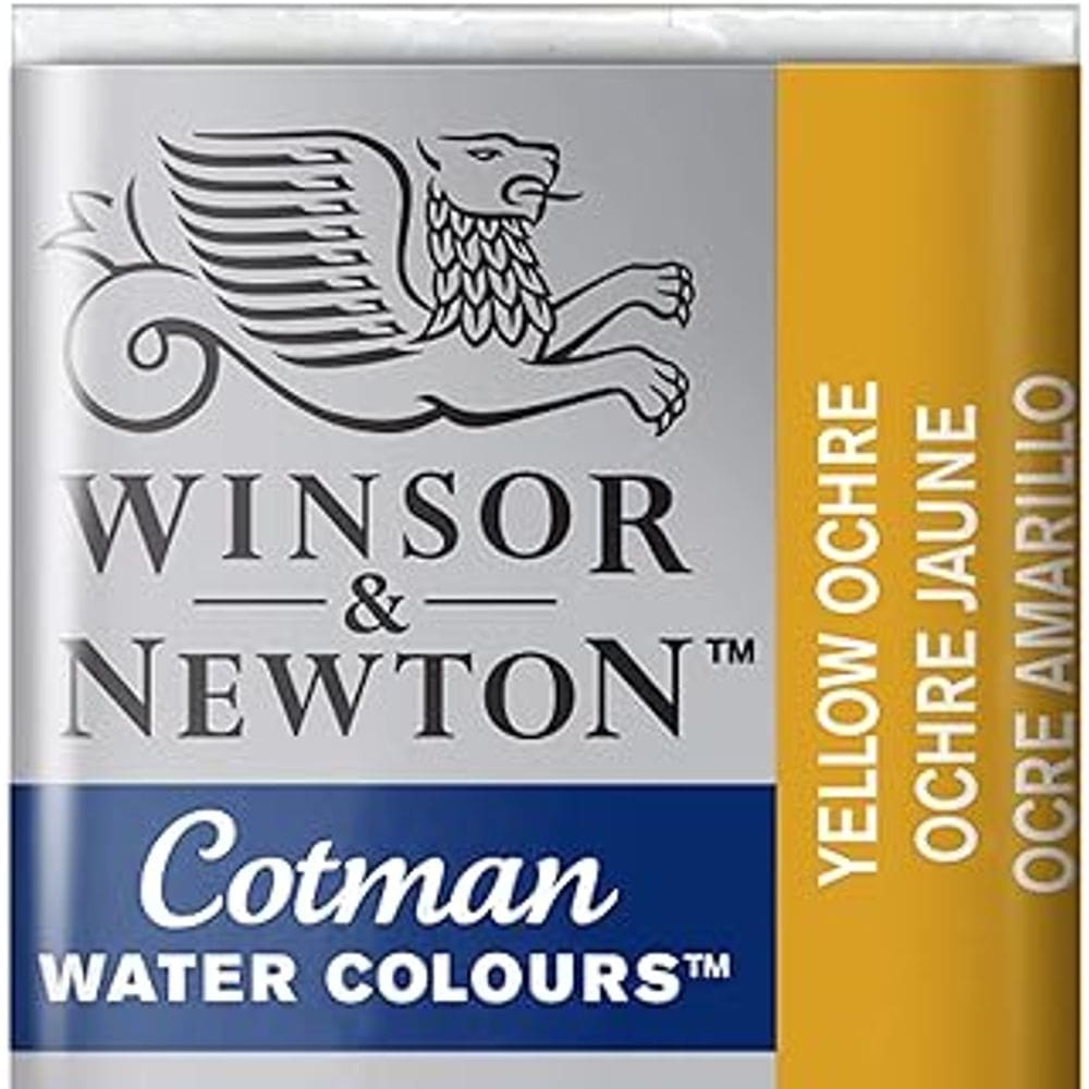 Aquarela Winsor & Newton Cotman Pastilha 744 Yellow Ochre 0301744