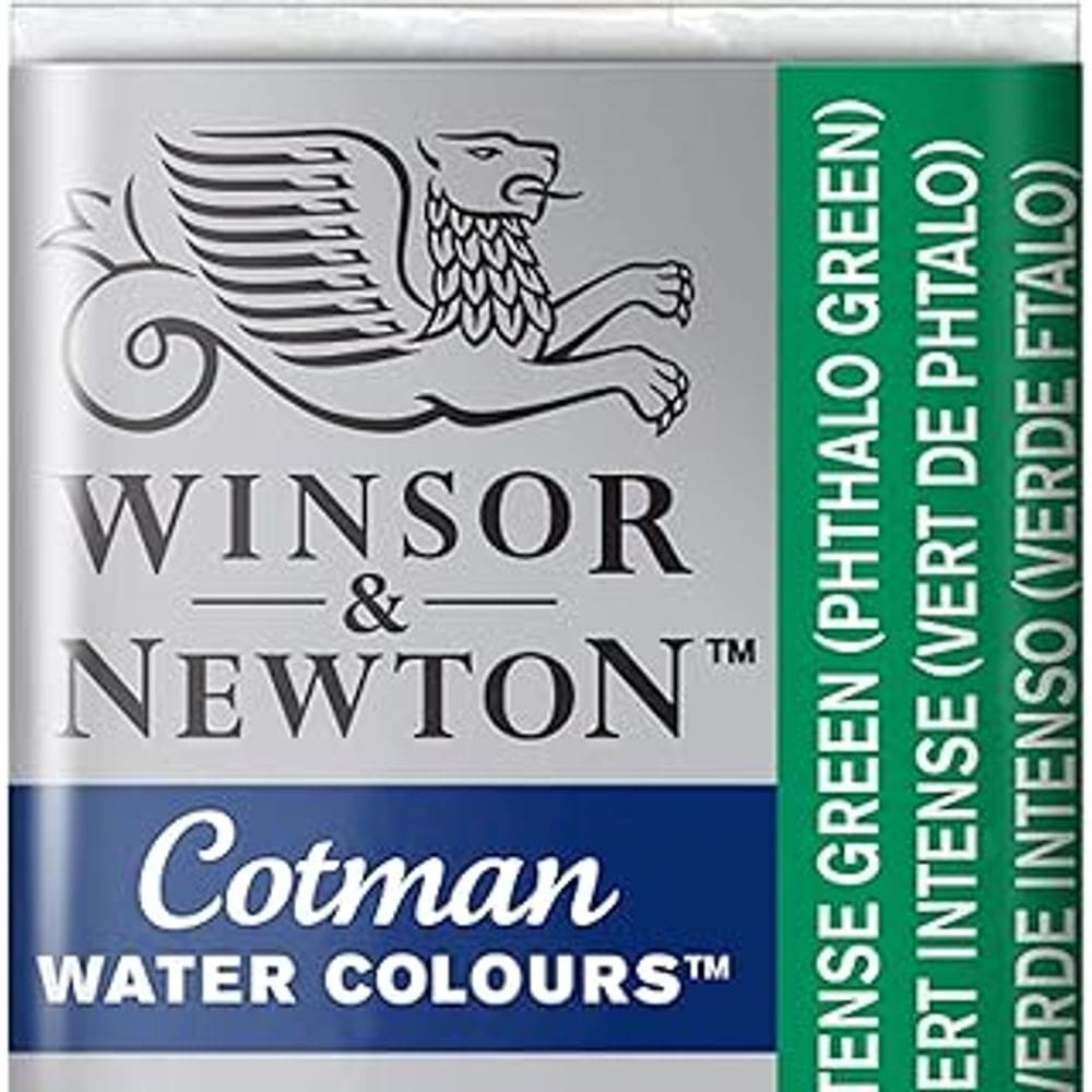 Aquarela Winsor & Newton Cotman Pastilha 329 Intense Green 0301329