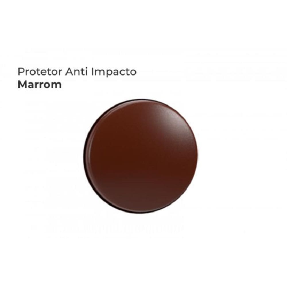 Protetor Adesivo Porta Maçaneta Parede Anti-Impacto Marrom E