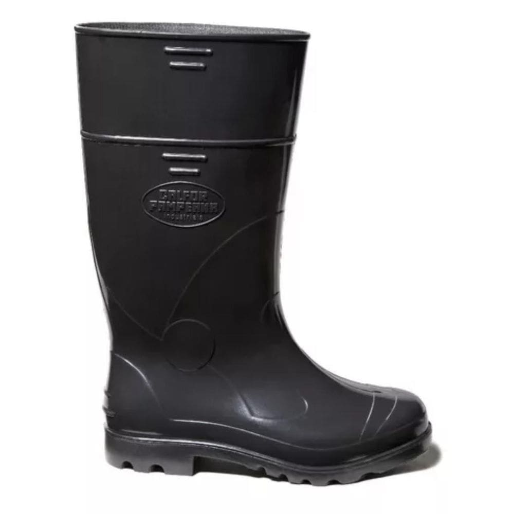 Bota Borracha Pvc Impermeavel Moto C/Longo Preta 34/35
