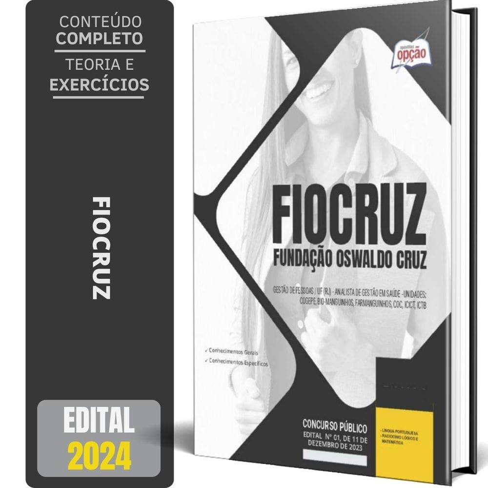 Apostila Fiocruz 2024 Gestão Pessoas/Uf Rj Analista Gestão