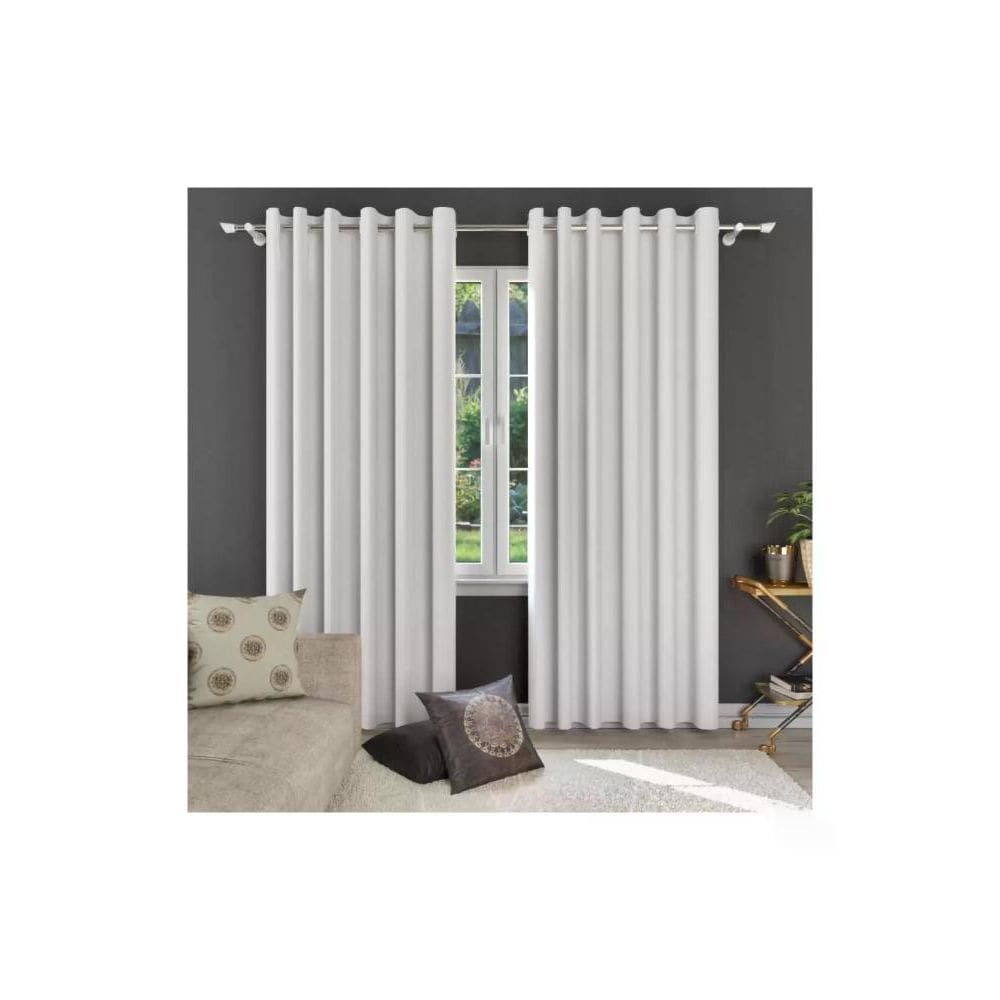 Cortina Donna 280x230cm Vitalle Plano Blackout Branco