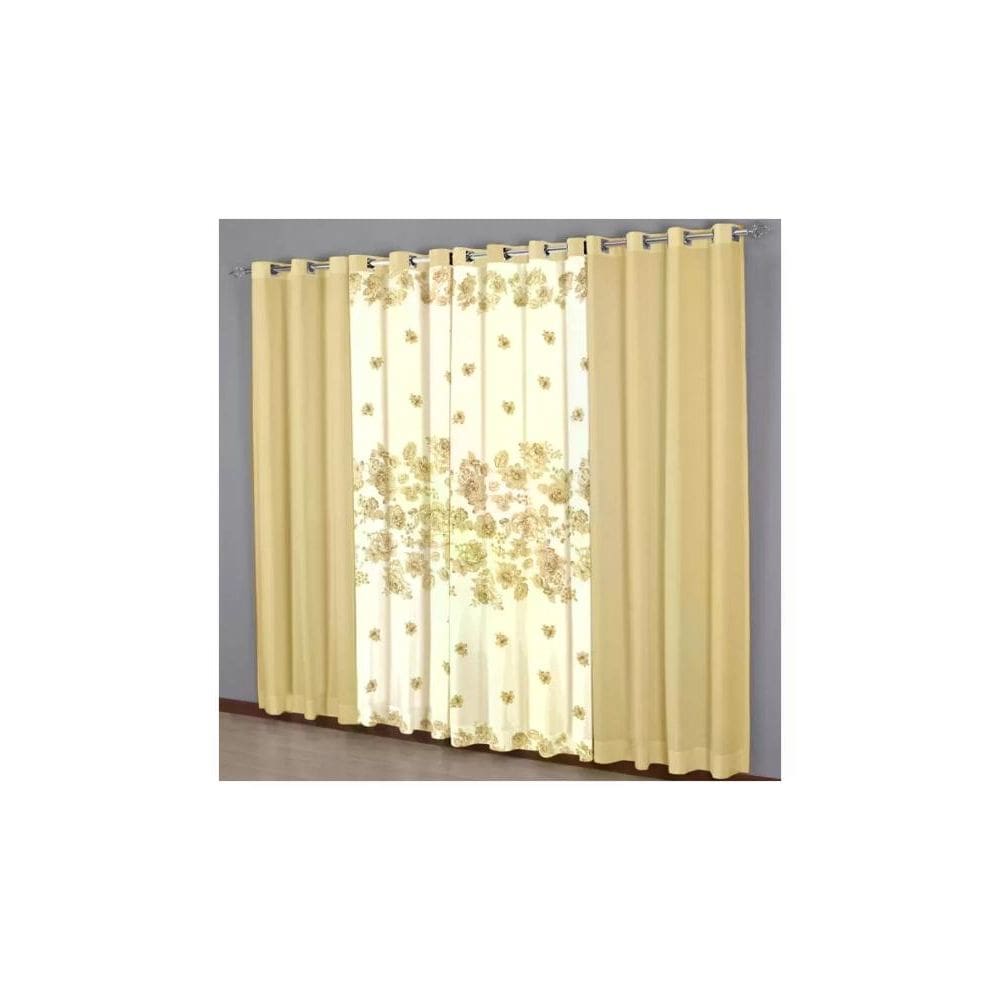 Cortina Sultan 300x250 cm Realce Top Horto Caqui
