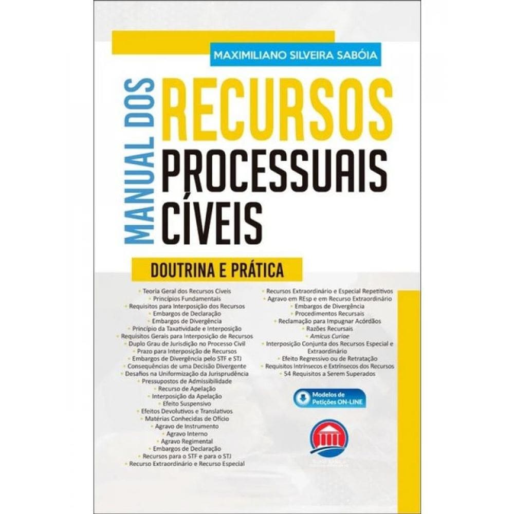 Manual Dos Recursos Processuais Cíveis - 2024