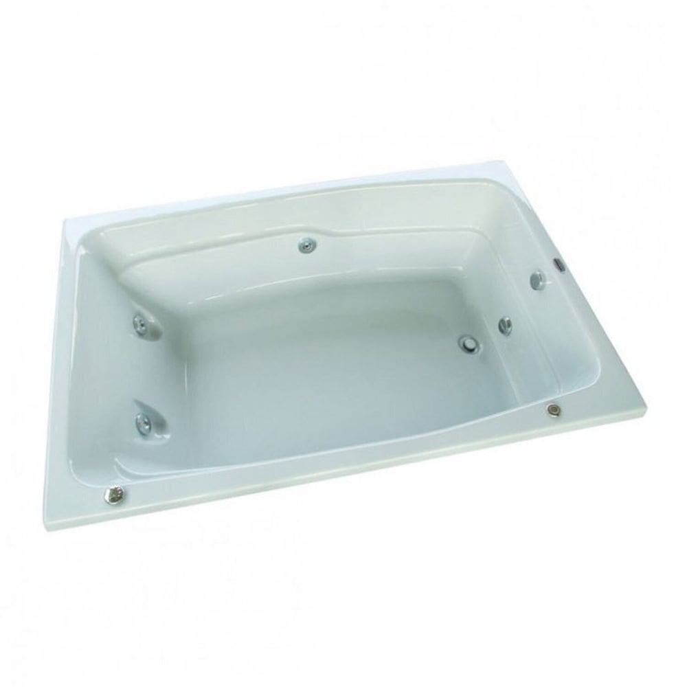 Banheira Dupla 170cm Top Line Acrilbath Ouro Fino com Aquecedor Branco