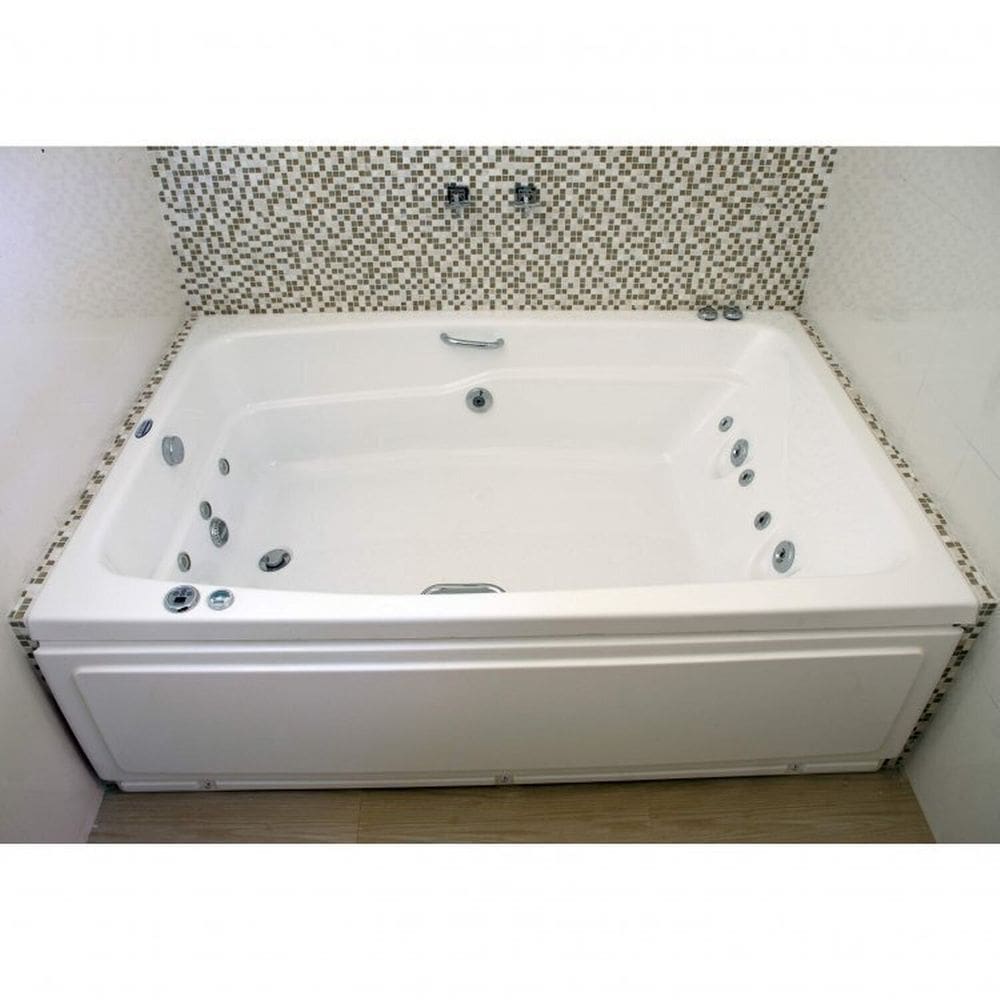 Banheira Acrilbath Dupla 180 Premium com Aquecedor Branco