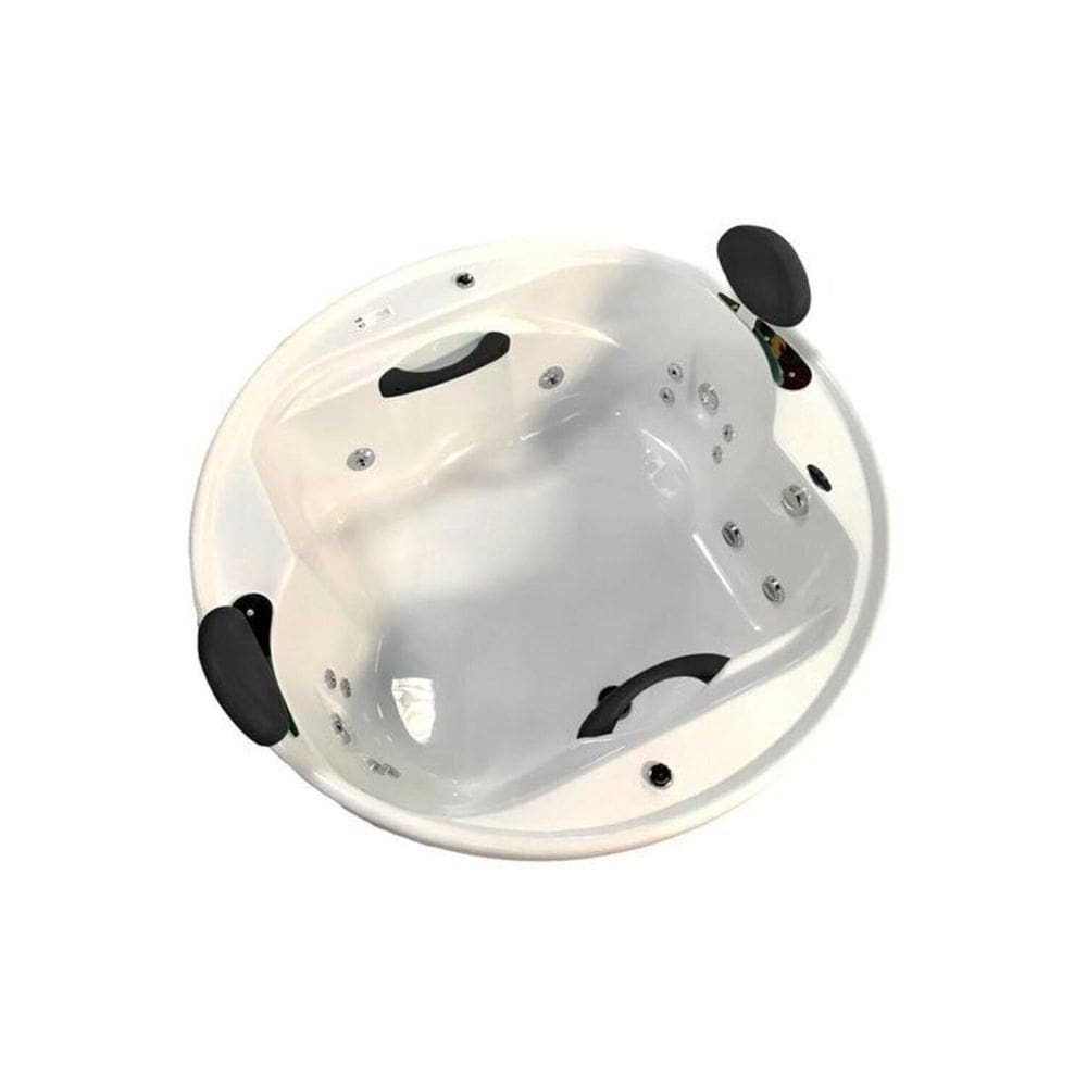 Banheira de Hidromassagem Lunacril Premium 1,50m X 50cm 06 Jatos Ouro Fino com Aquecedor Branco