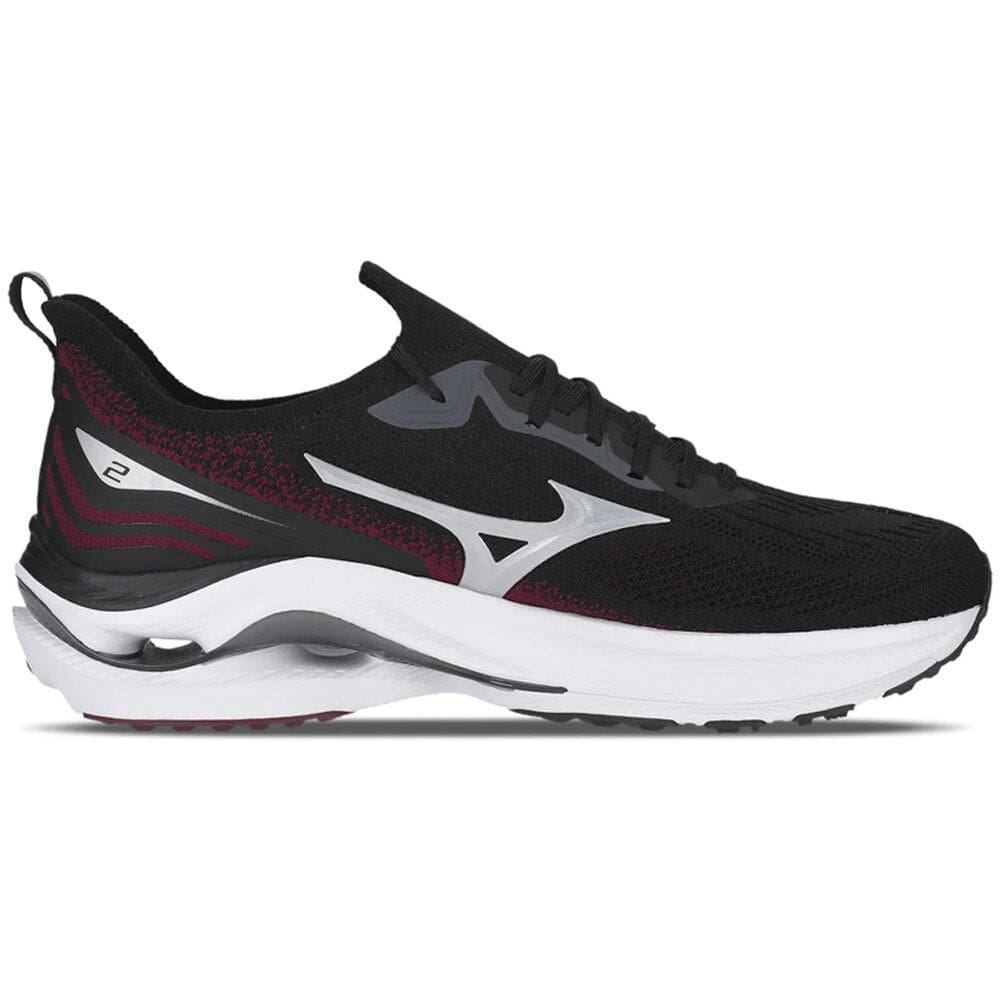 Tênis Mizuno Wave Zest 2 - Masculino - Preto-Vermelho