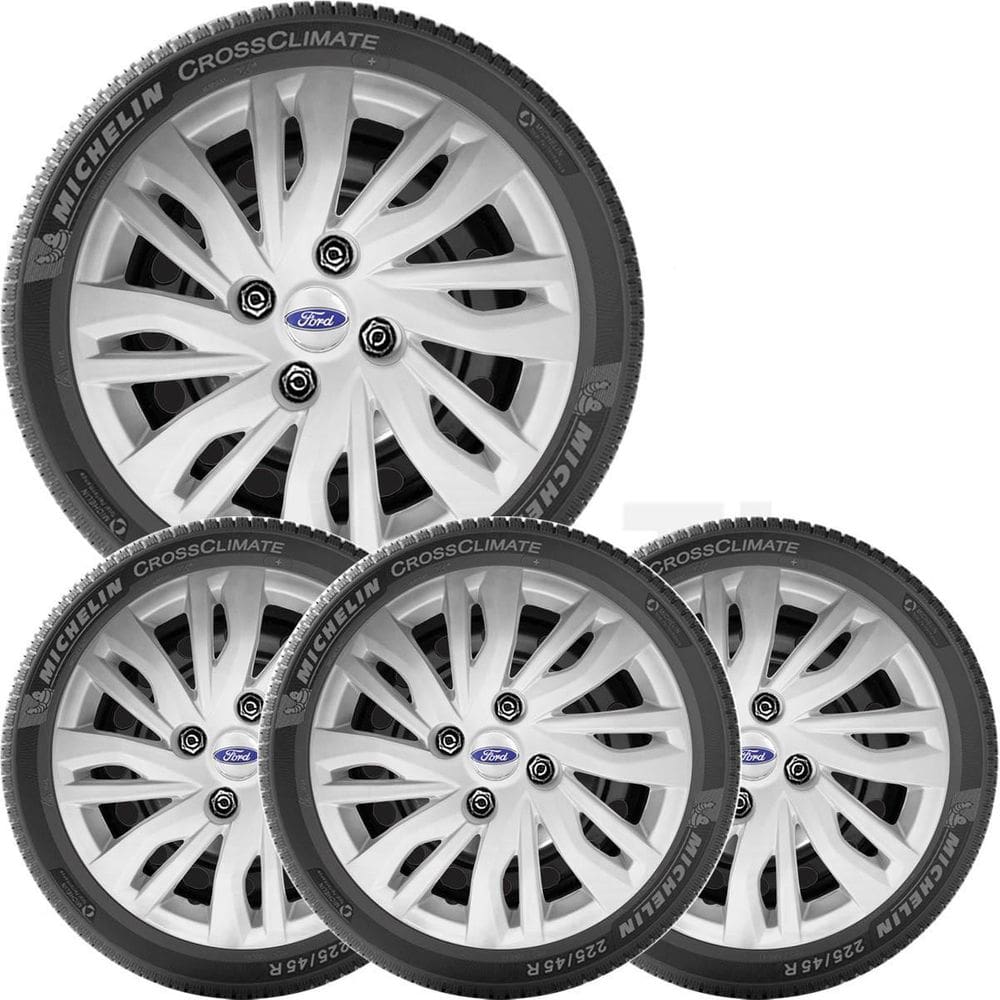 4X Calota Ford Ka Novo 2019 A 2022 Aro 14 Com Emblema 344Cb