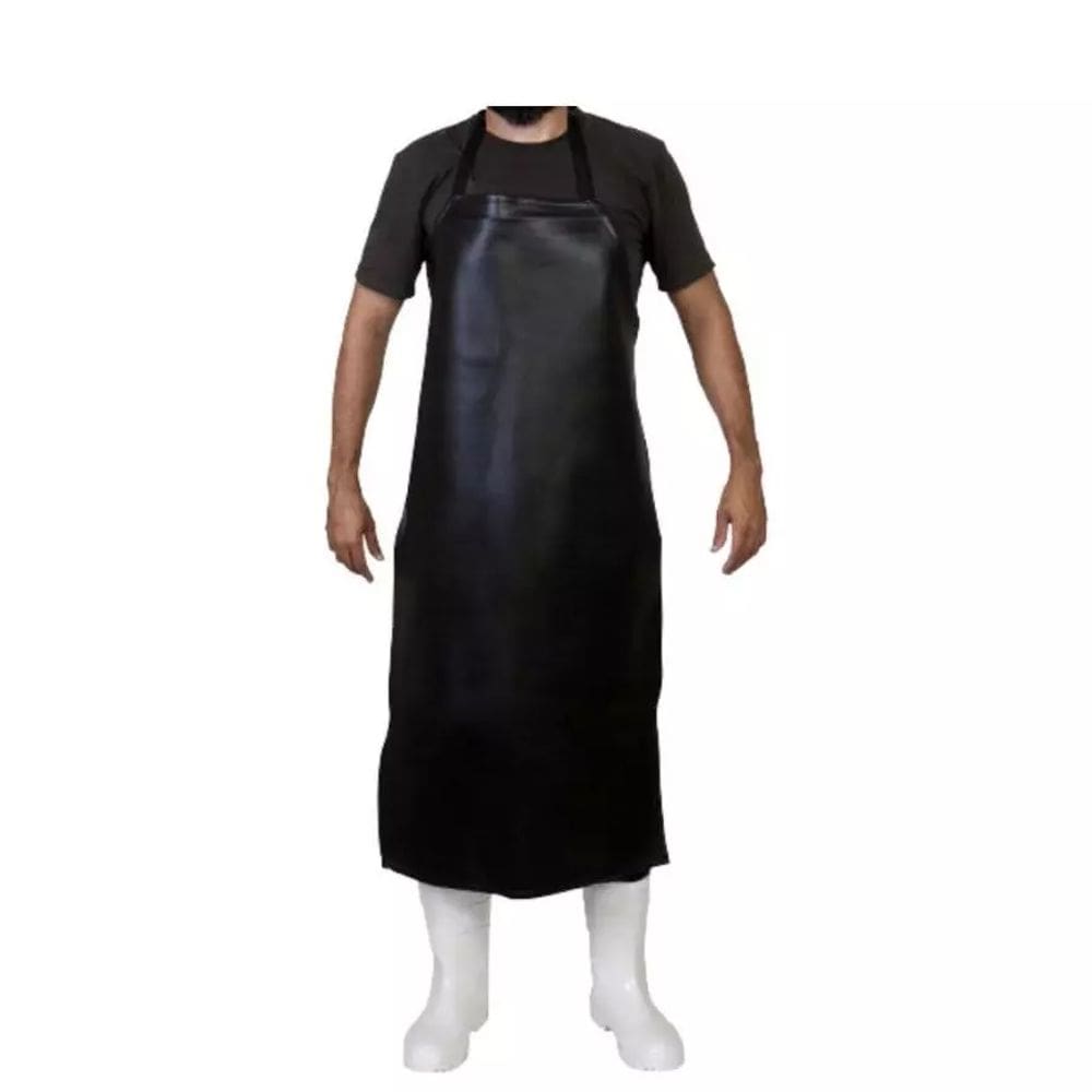 Avental Emborrachado Impermeável Preto Pvc 66cm X 1mt