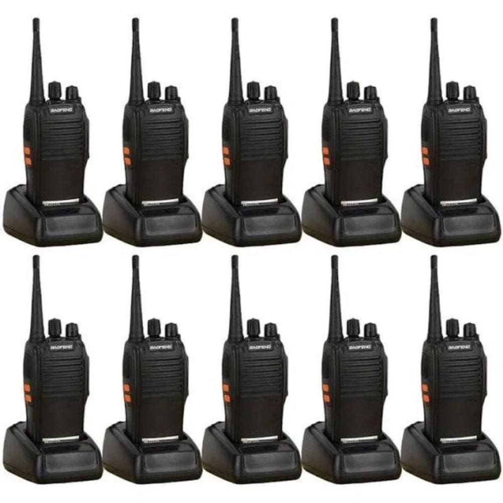 Kit 10 Rádio Comunicador Walk Talk Baofeng - Bf - 777S