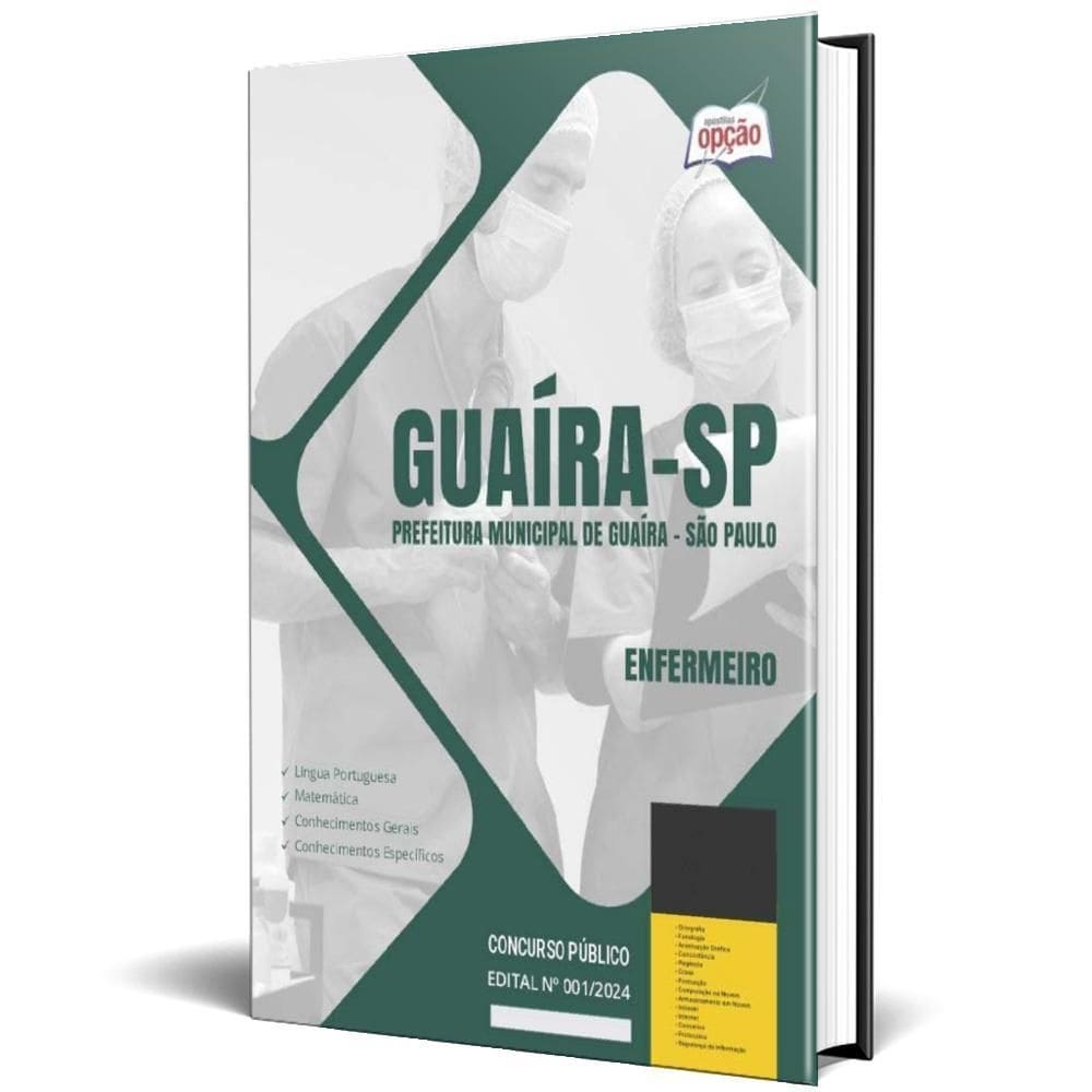 Apostila Prefeitura De Guaíra Sp 2024 - Enfermeiro