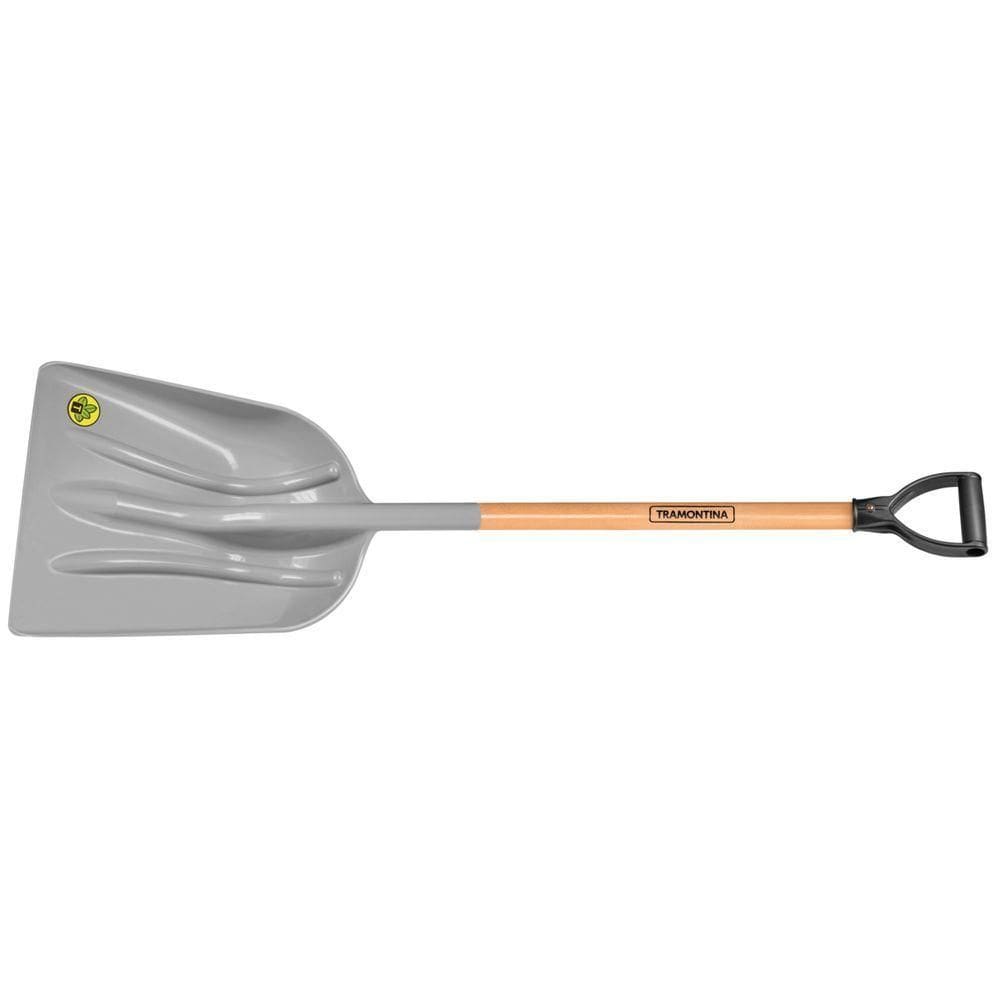 Pa Tramontina Em Plastico Com Cabo De Madeira 79 Cm Com Empunhadura Plastica Reta Ergonomica