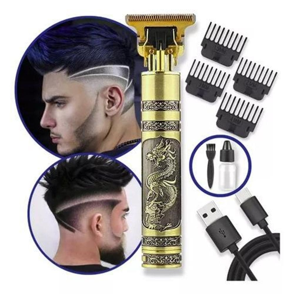 Máquina De Cortar Cabelo: Fazer Barba com Acabamento de Dragão