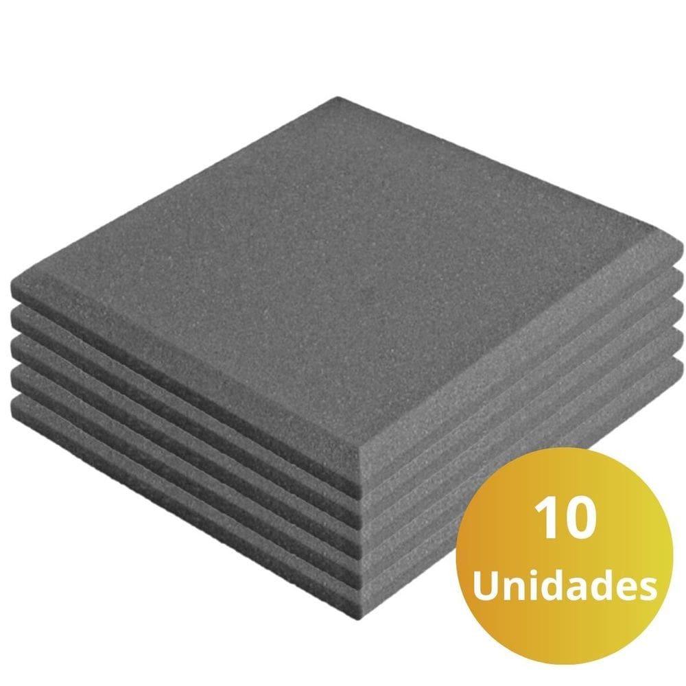 Espuma Acustica Lisa Estúdio Antichama Placa Anti Ruidos