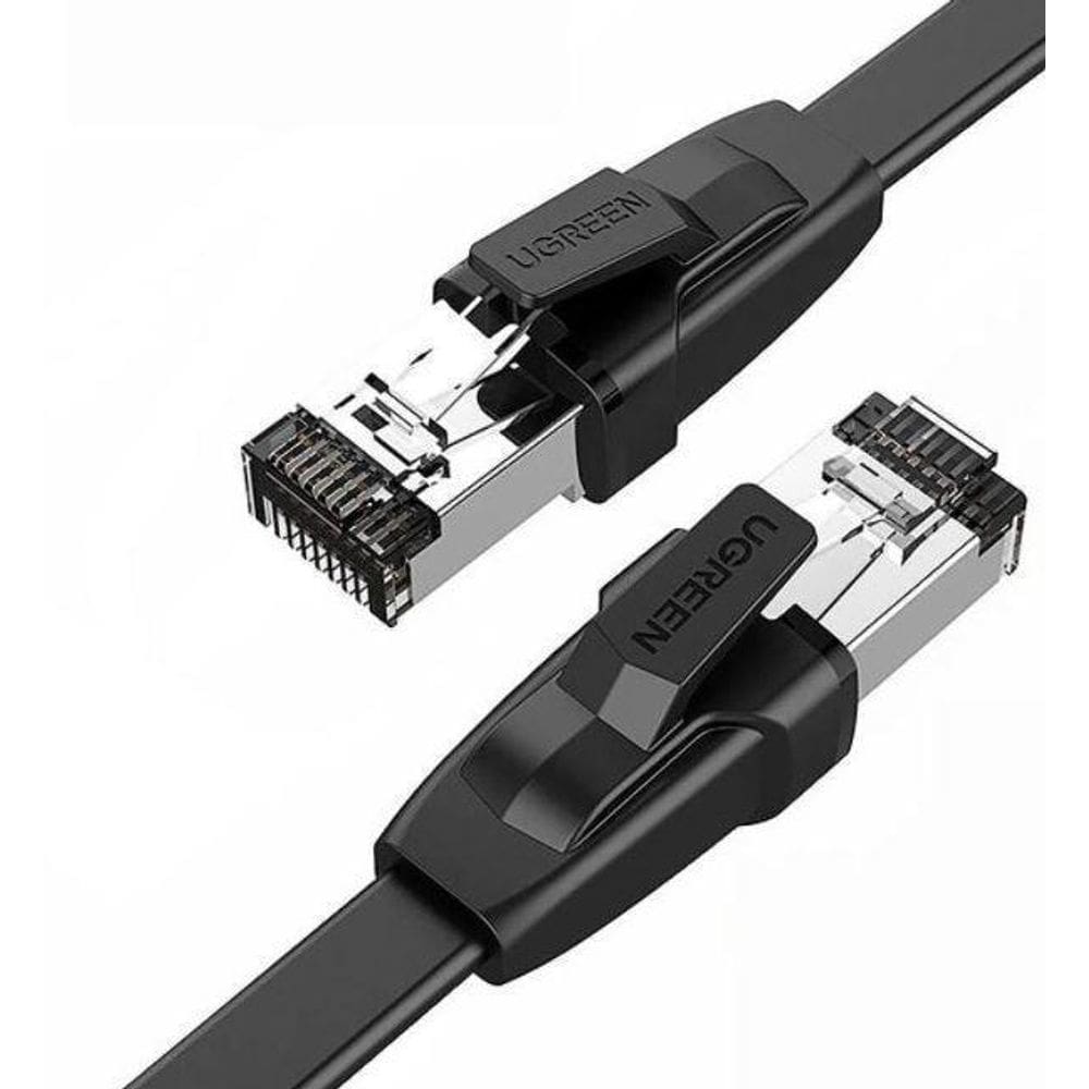 Cabo De Rede Categoria 8 Flat 3M 2000Mhz 40Gbps Blindado
