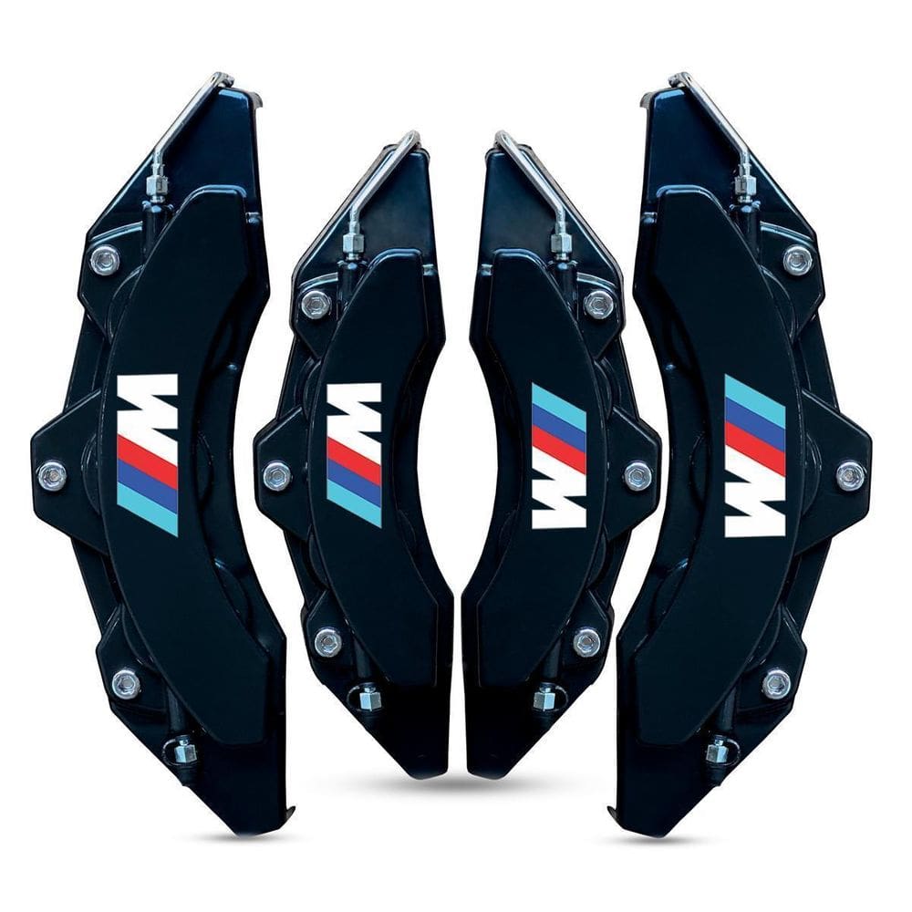 Jogo Capa De Pinça P/Freio Universal Preta M3/Bmw + Cola 50G