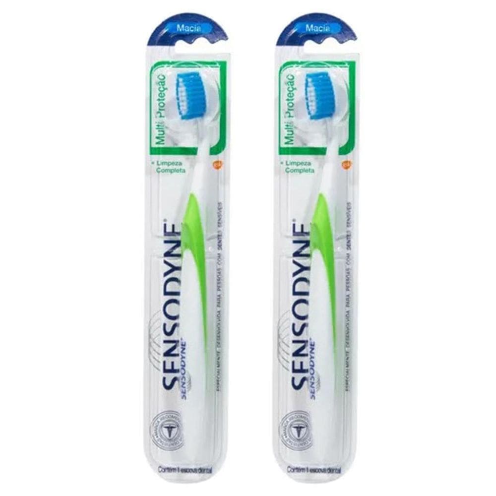Escova De Dente Macia Multi Proteção Sensodyne Kit X2