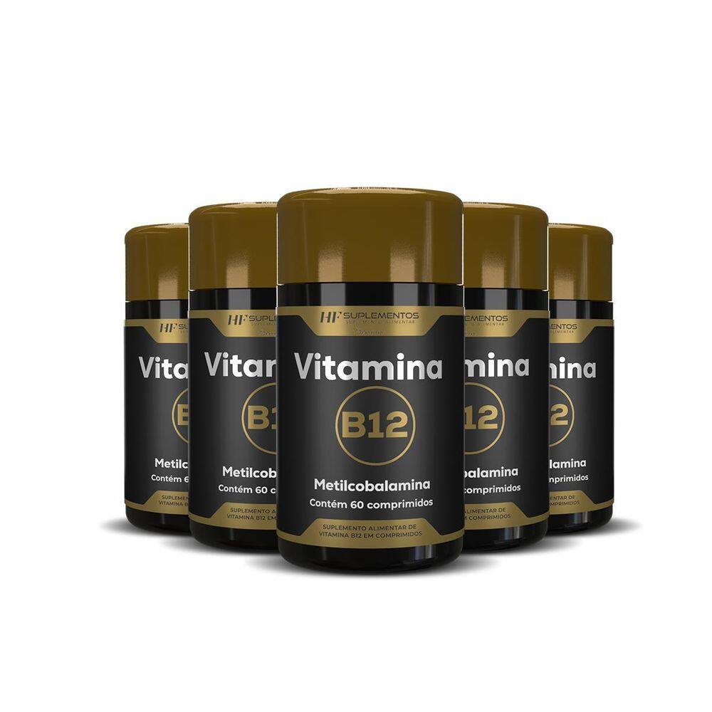 5X Vitamina B12 Metilcobalamina 60Comprimidos Hf Suplementos