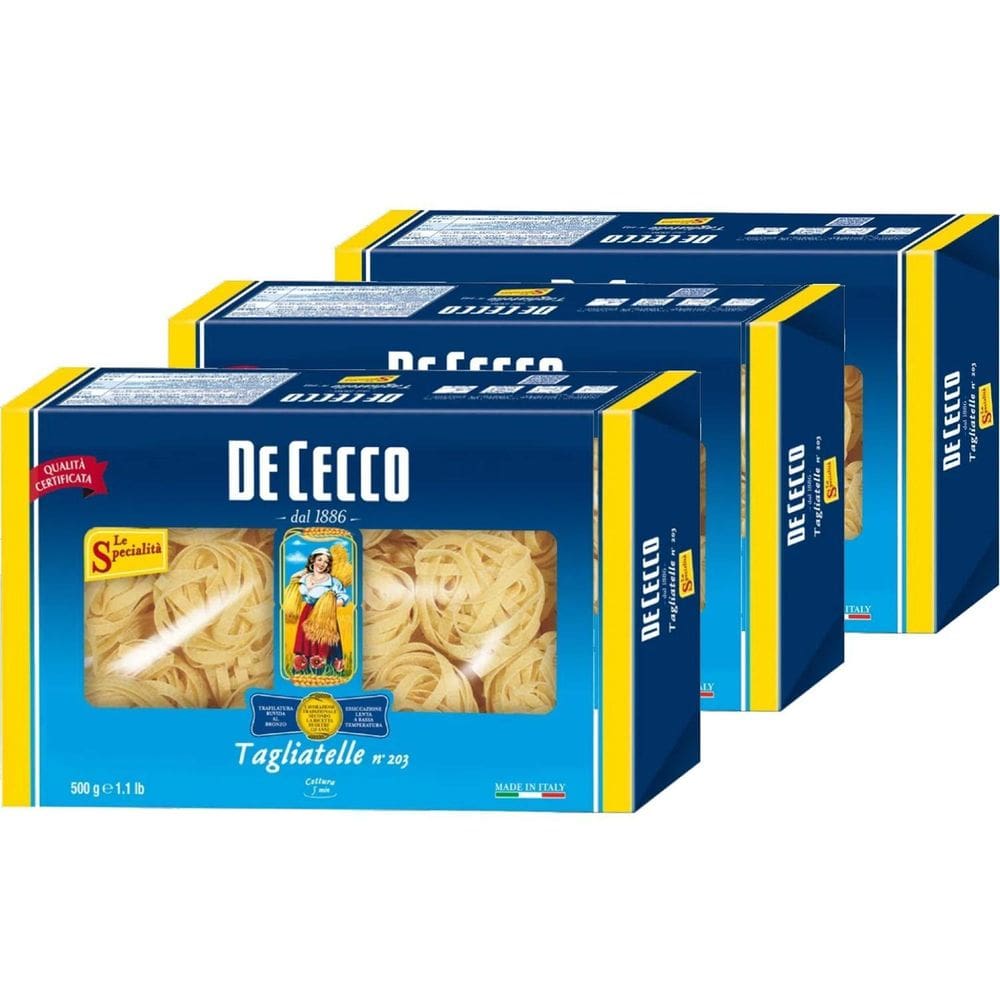 Macarrão De Cecco Tagliatelle Nidi 500G 3 Pacotes