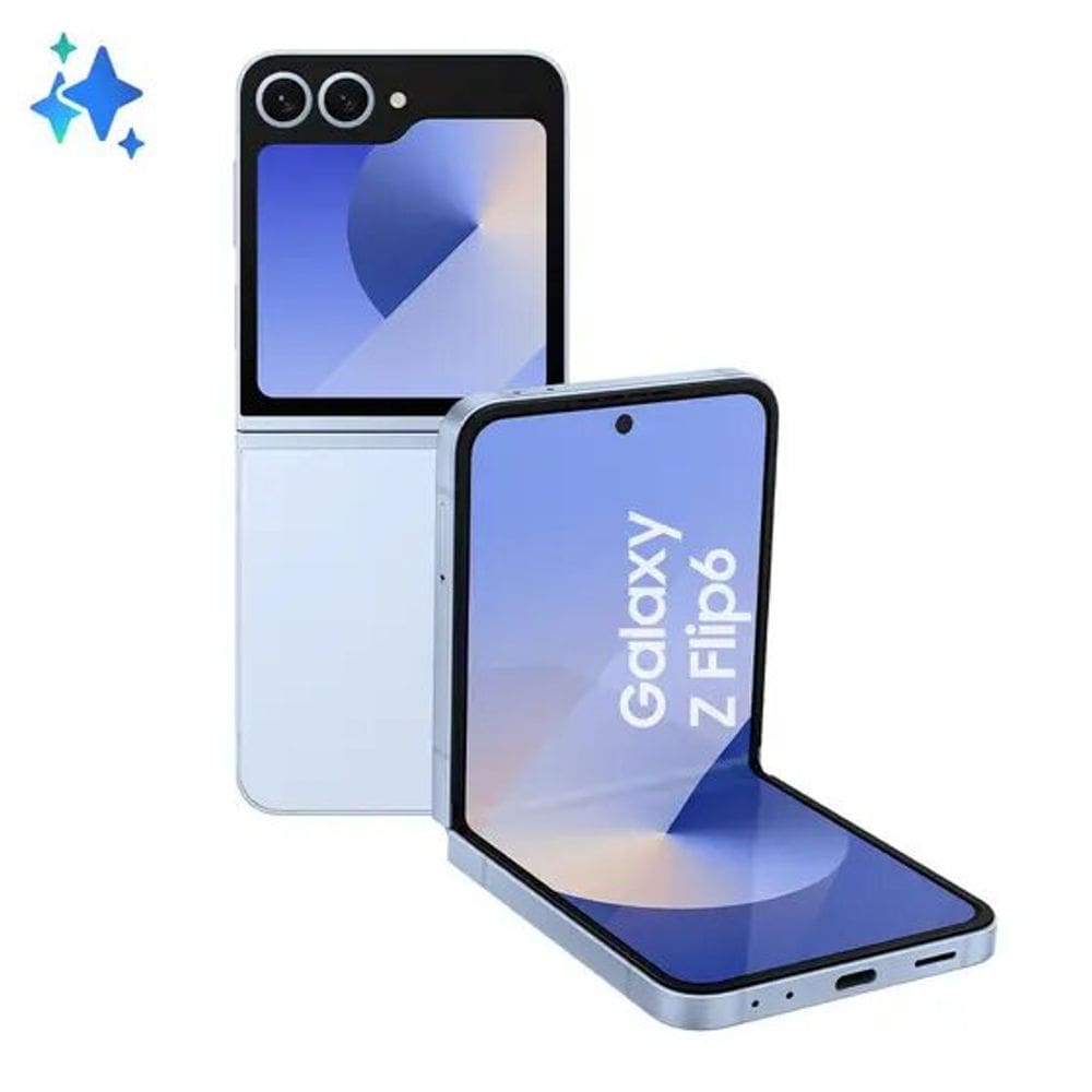Smartphone Samsung Galaxy Z Flip6 512GB Azul 5G - Tela dobrável de 6.7" e 12GB de RAM