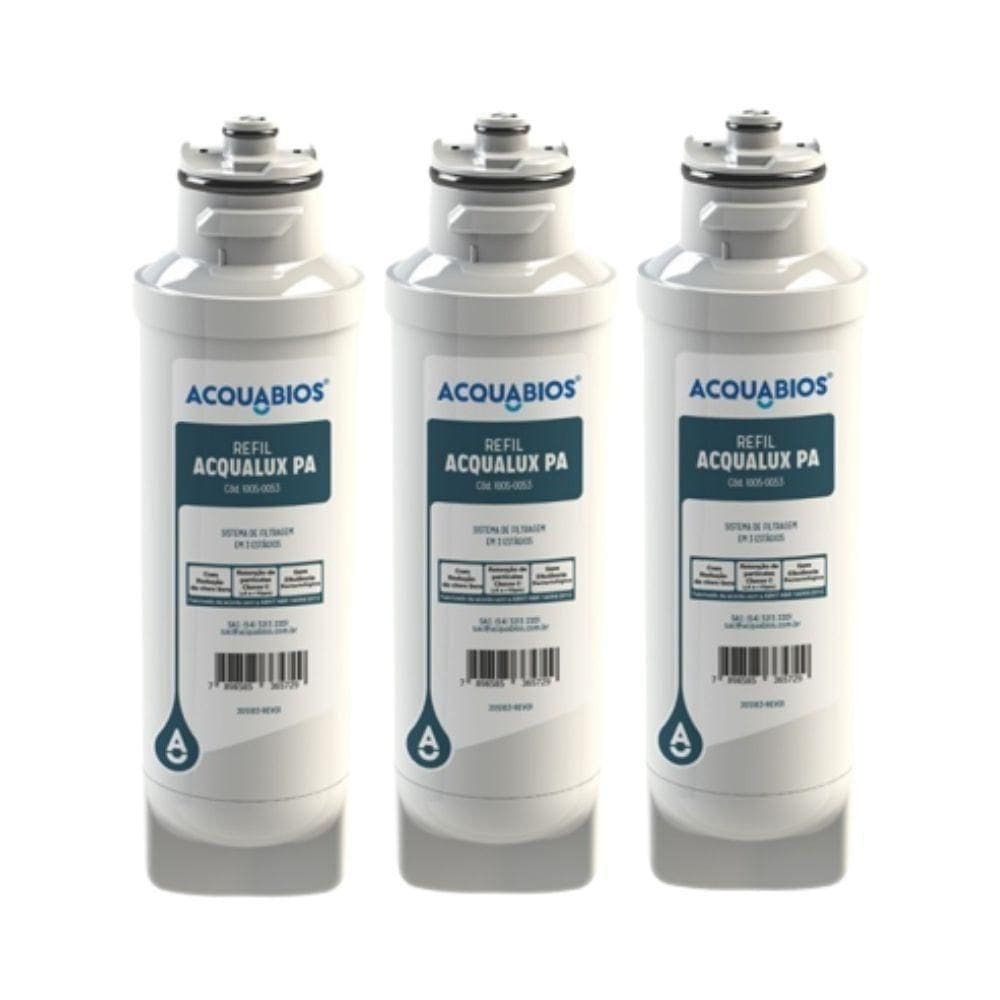 Refil Filtro Purif. Electrolux PA10N, PA20G, PA25G - Kit 3