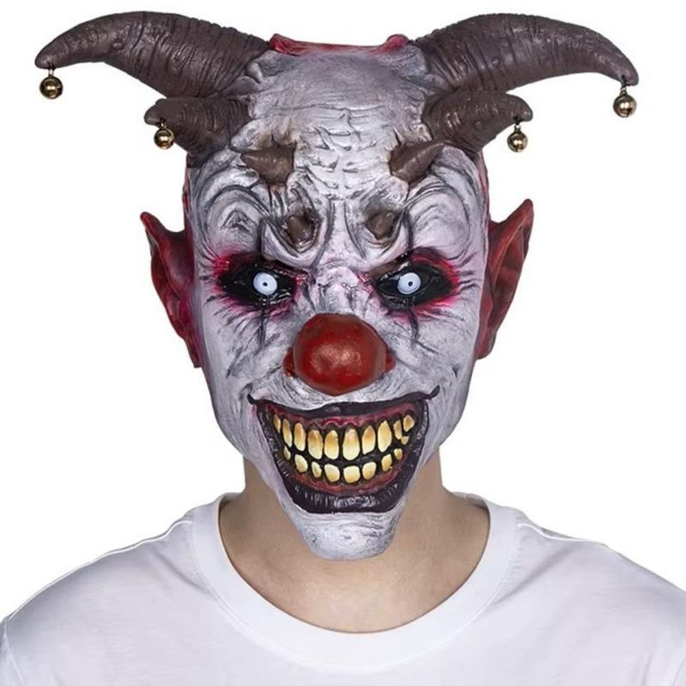 Máscara Látex Palhaço Bobo Da Corte Macabro Terror Halloween