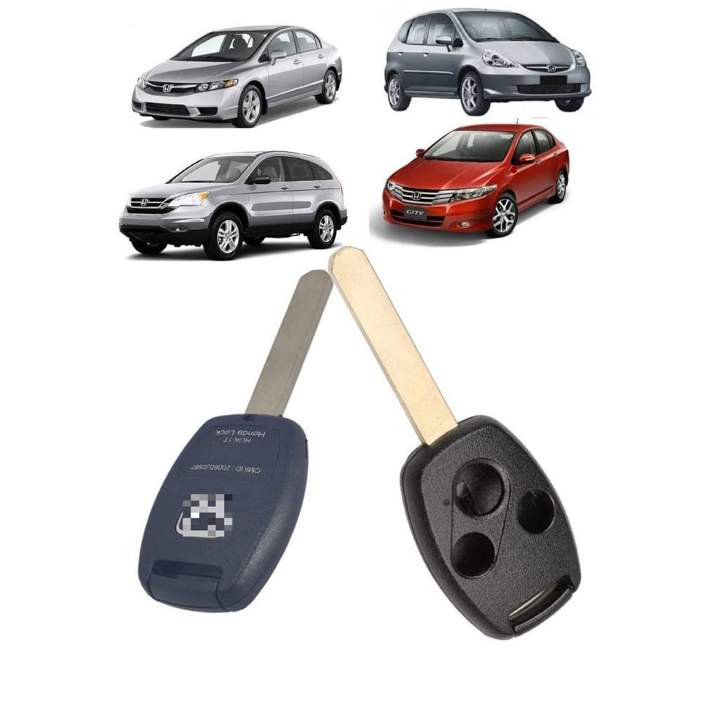Capa Carcaça Chave Civic Fit Crv City 3Botoes Oca Sem Panico