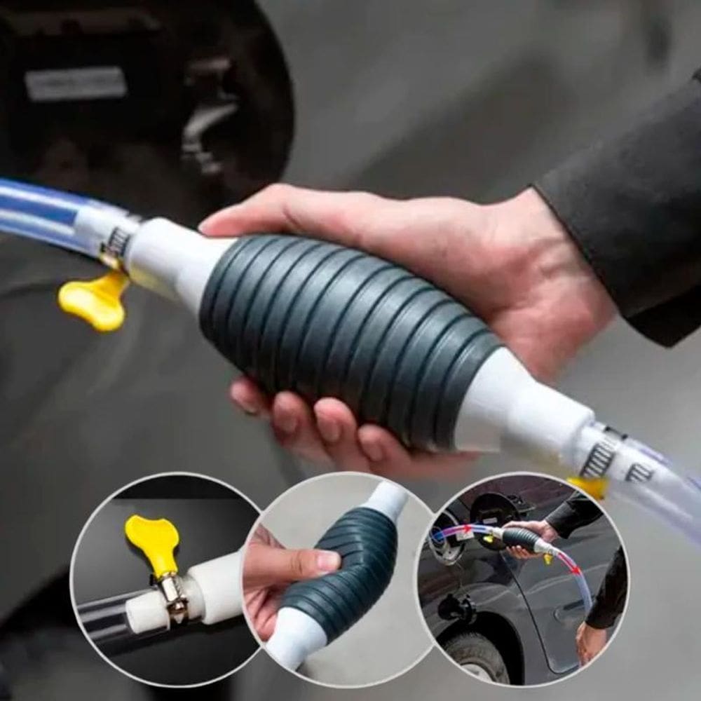 Bomba Sucção Transferência Líquidos Manual Motor Óleo