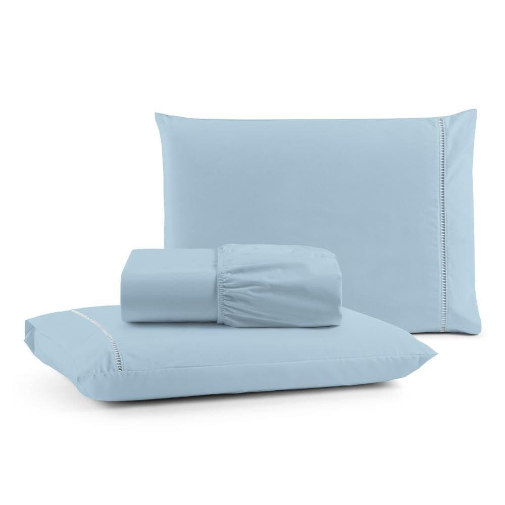 Jogo Cama Lençol Bali King Percal 180 Fios 100% Algodão