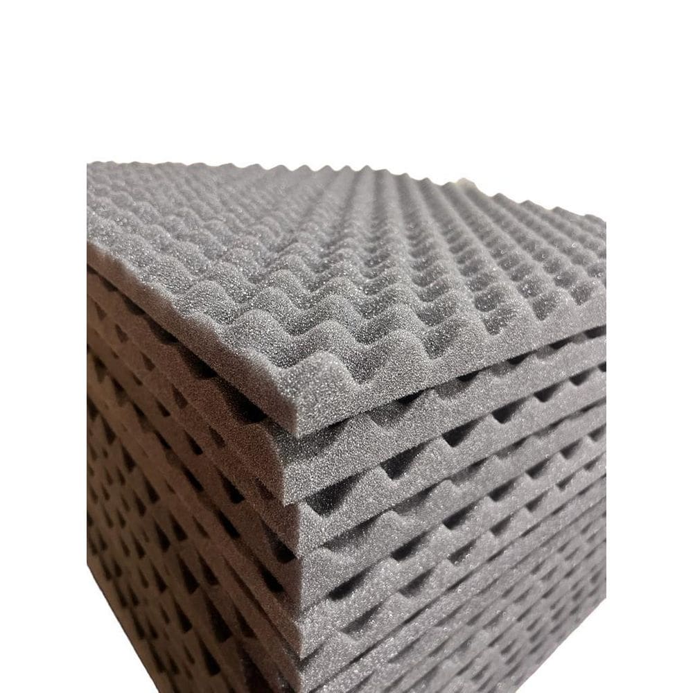 Espuma Acústica 50 X 50 X 3Cm Cx De Ovo - 32 Pl Anti Chamas