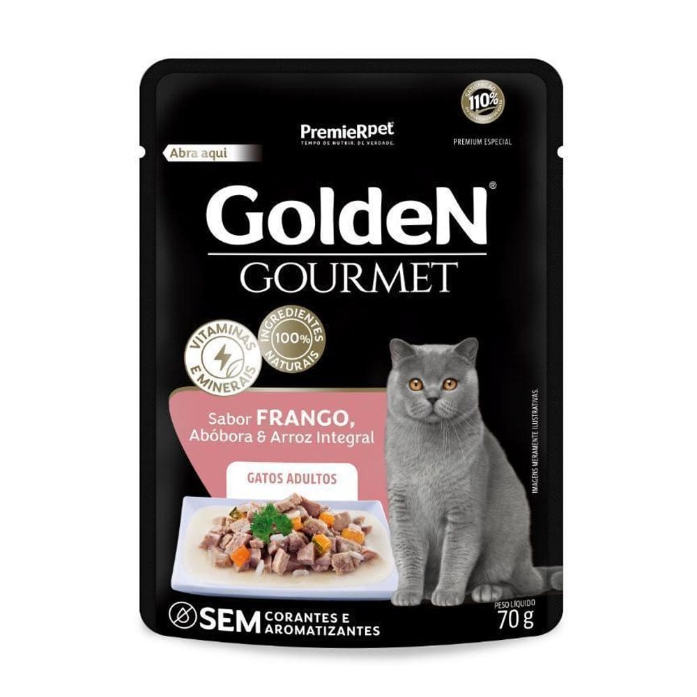 Golden Gourmet Sachê Gato Ad Frango 70G