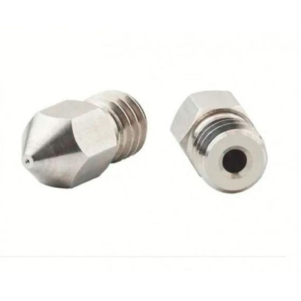 5X Bico Nozzle Bico Aço Inox 3D Mk8 Creality Cr-10 Ender 3