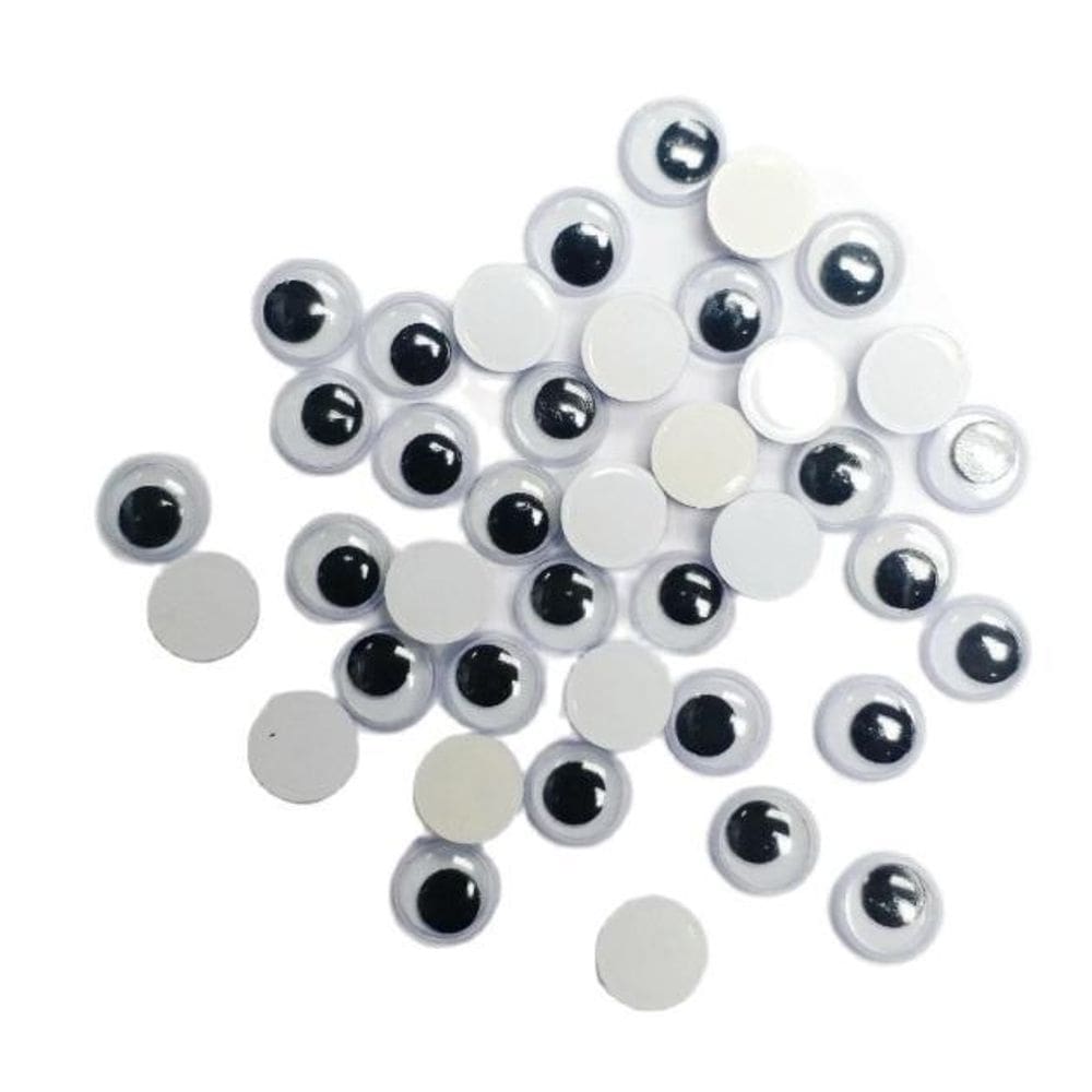 Olho Móvel Redondo Preto 12Mm Com 100 Unidades