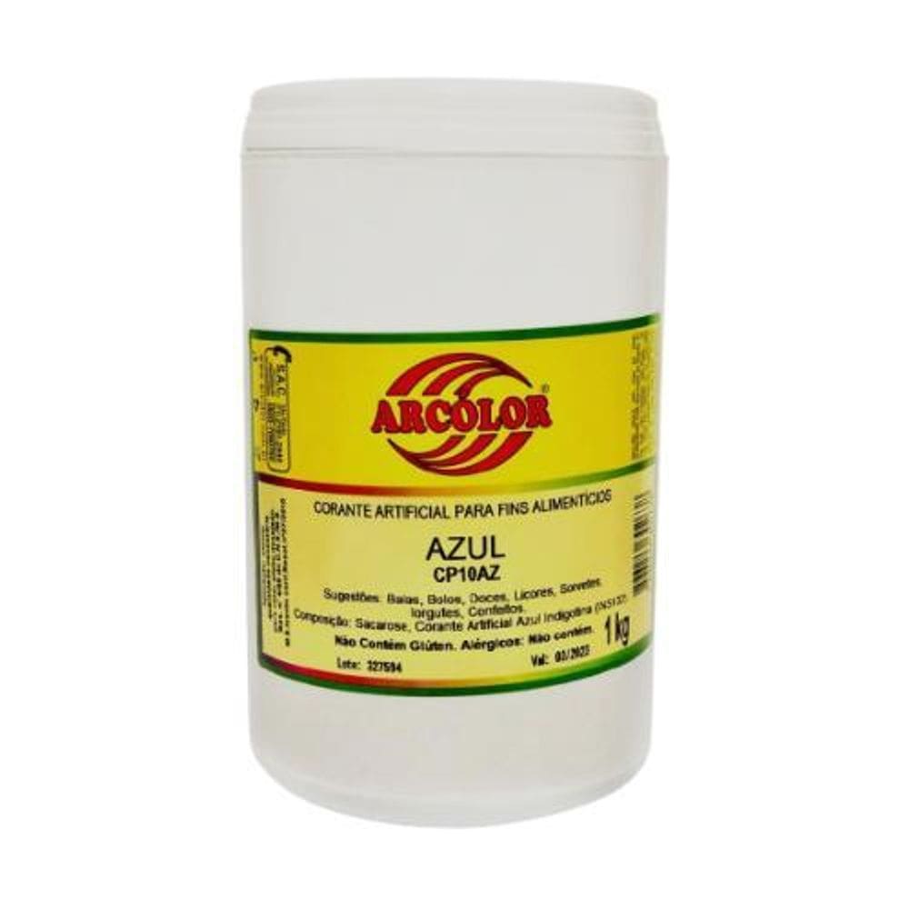 Corante Azul Em Pó 1Kg Arcolor