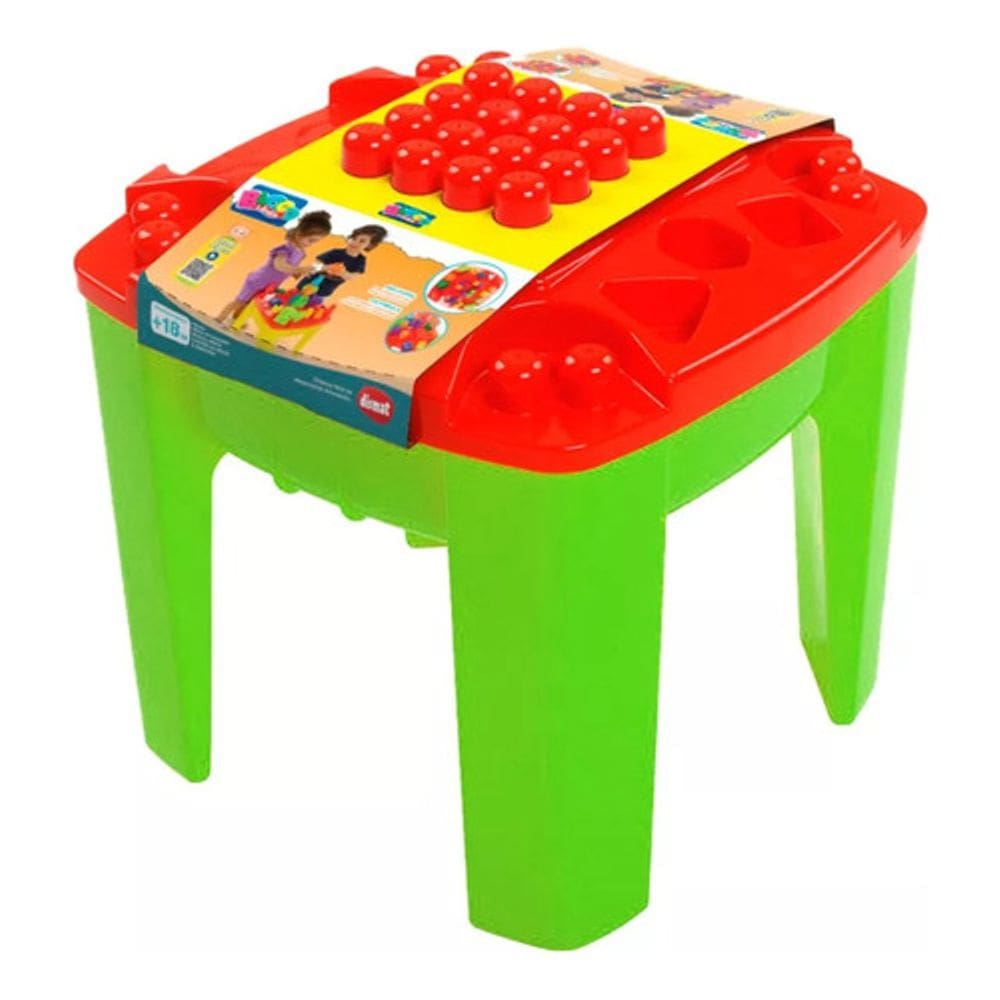 Mesa De Atividades Blocolândia Educativa Verde 24peças