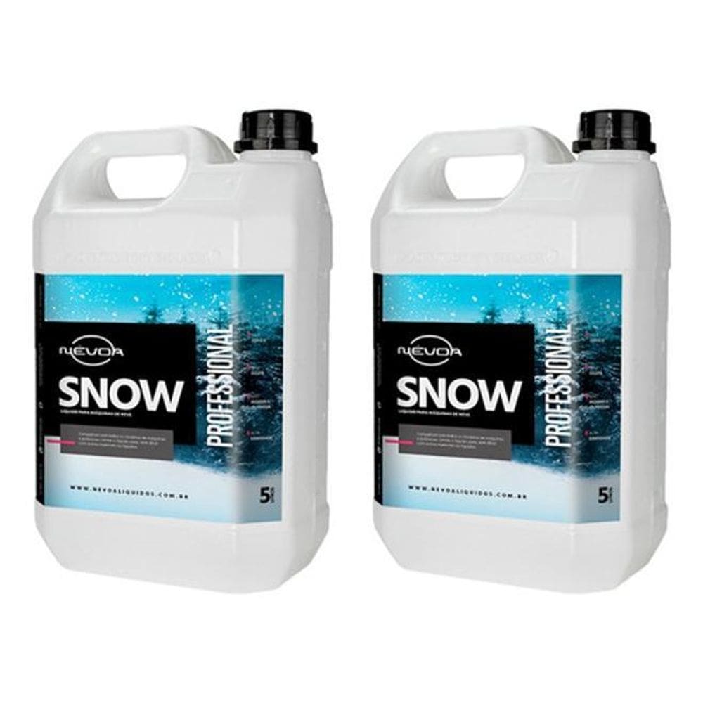 Kit 2 Fluído Liquido Máquina De Neve Snow 5 Litros Nevoa