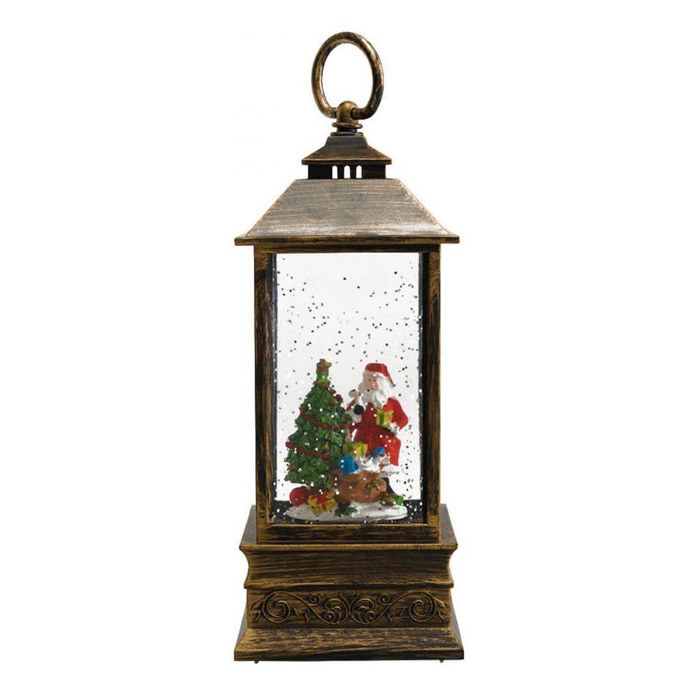 Luminária Musical Natalina Decorativa Papai Noel - 22cm