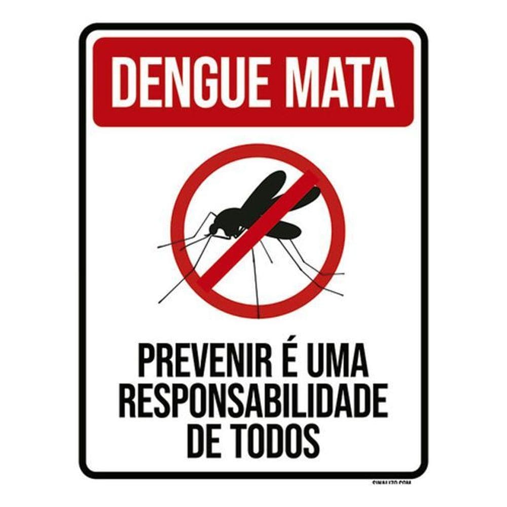 Kit 5 Placas Dengue Mata Previnir Responsabilidade