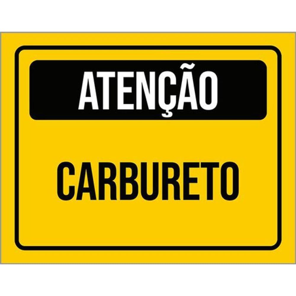 Kit 5 Placas De Atenção Cuidado Carbureto 36X46