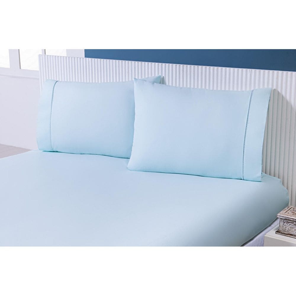 Lençol Casal 3 Peças C/Elástico Percal 100% Algodão 200 Fios