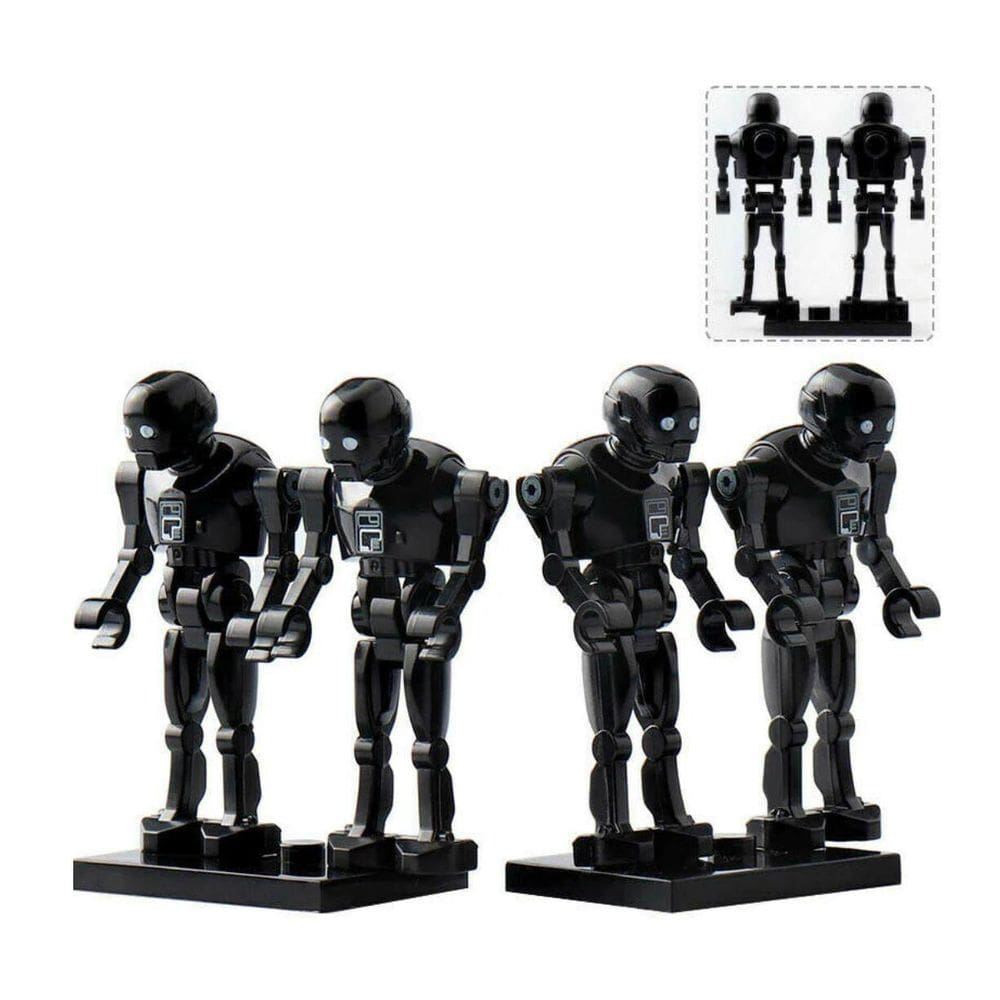 Kit 4 Boneco Bloco De Montar K2So Imperial Droid Star Wars