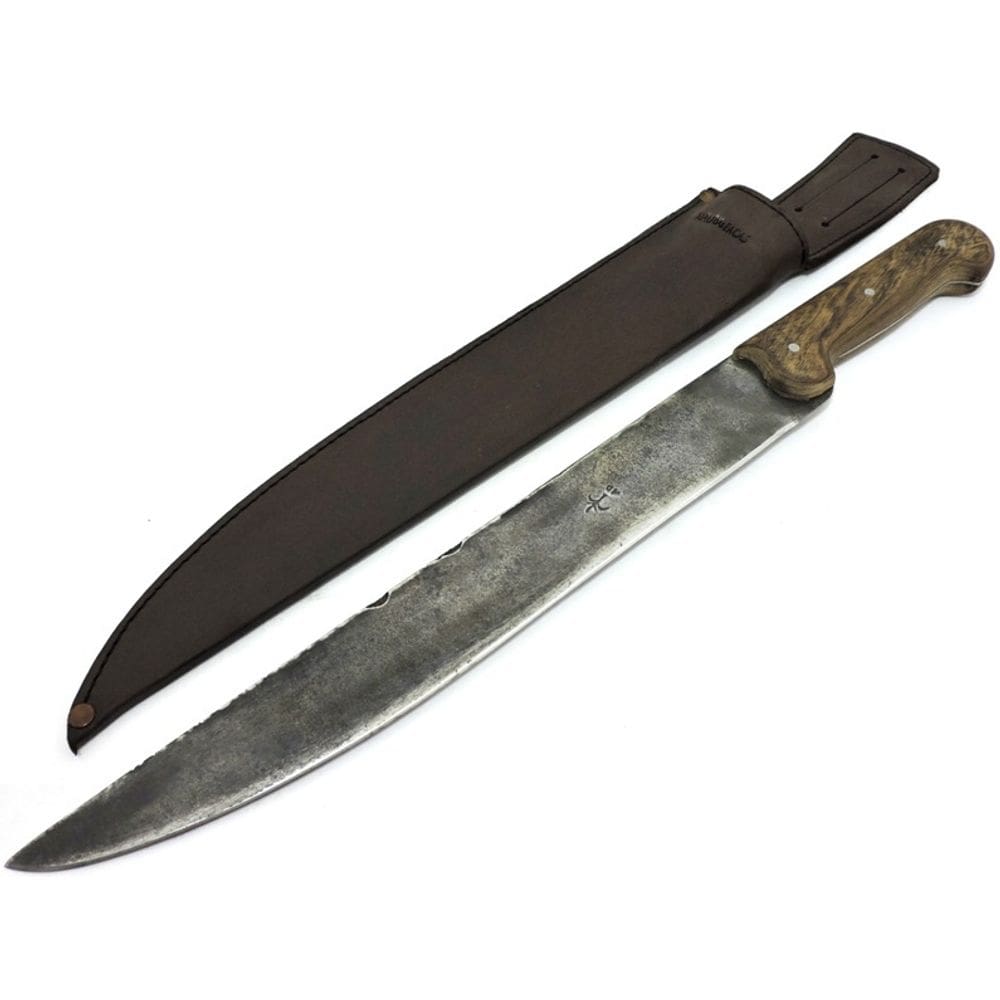 Antigo e Rara Facão AD Palmeira Cabo Madeira Lâm. 33 Cm.