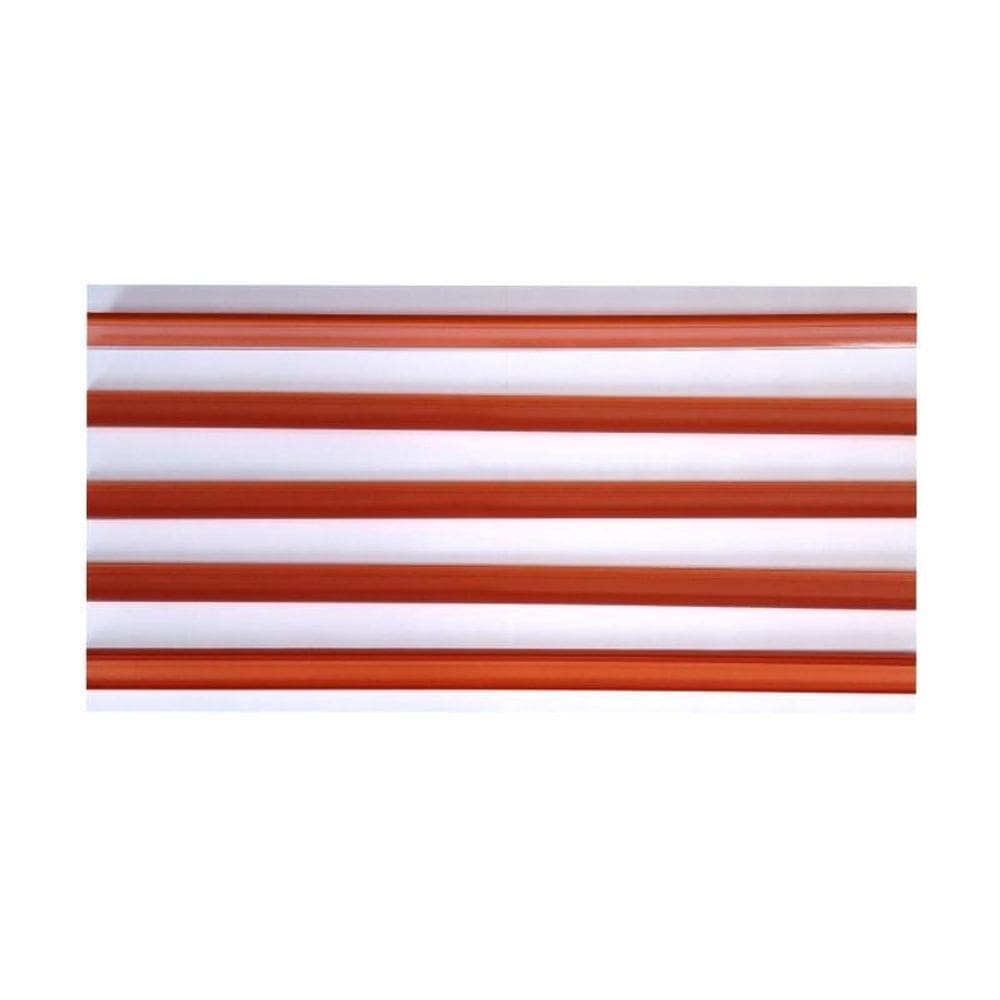 Porta Etiqueta Bandeja Gondola Lx 92 Cm Laranja Kit Com 150