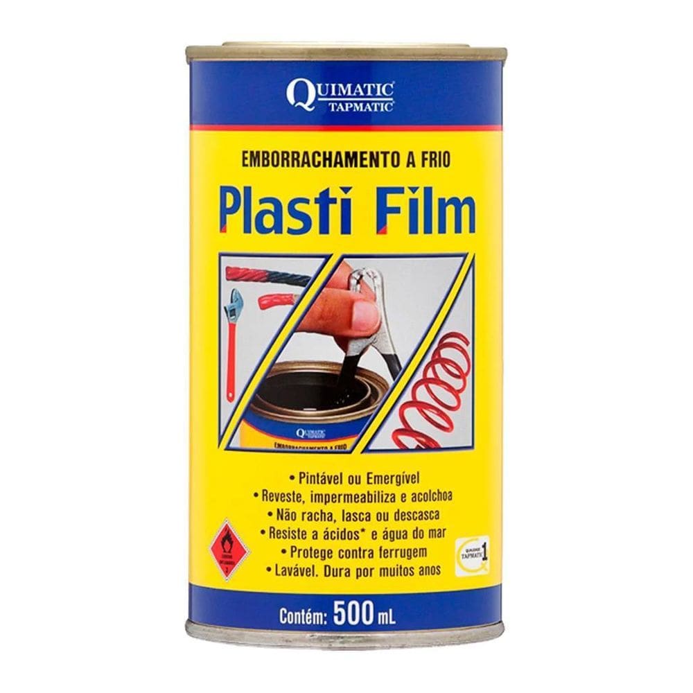 Plasti Film Emborrachamento A Frio Preto 500 Ml Quimatic T