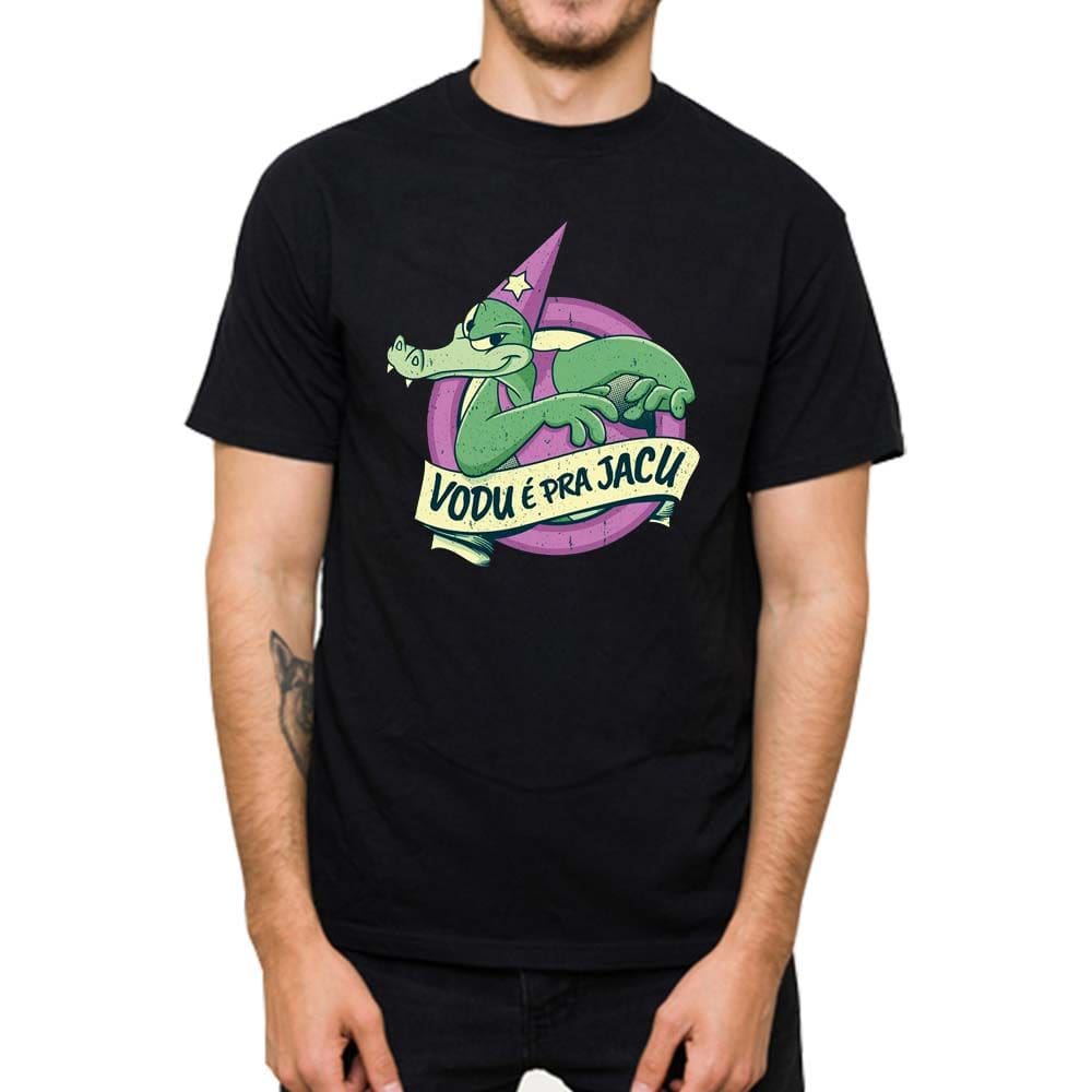 Camiseta Masculina Algodao Puro Estampa Jacare Engraçada Basica Festa Dia a Dia